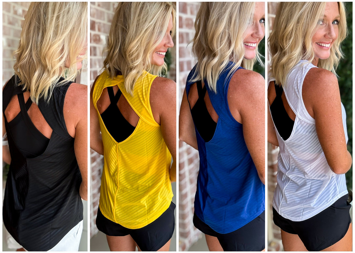 Sure & Sheer Cut Out Back Tank