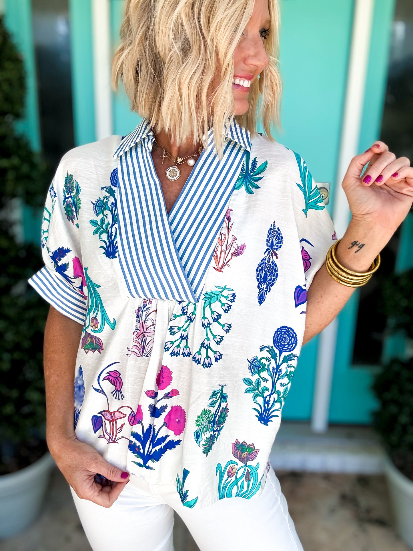 Vintage Wildflower Blouse
