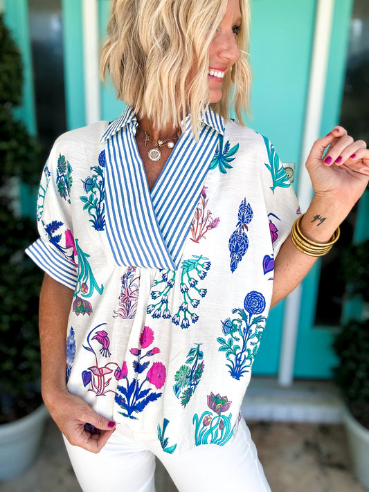 Vintage Wildflower Blouse