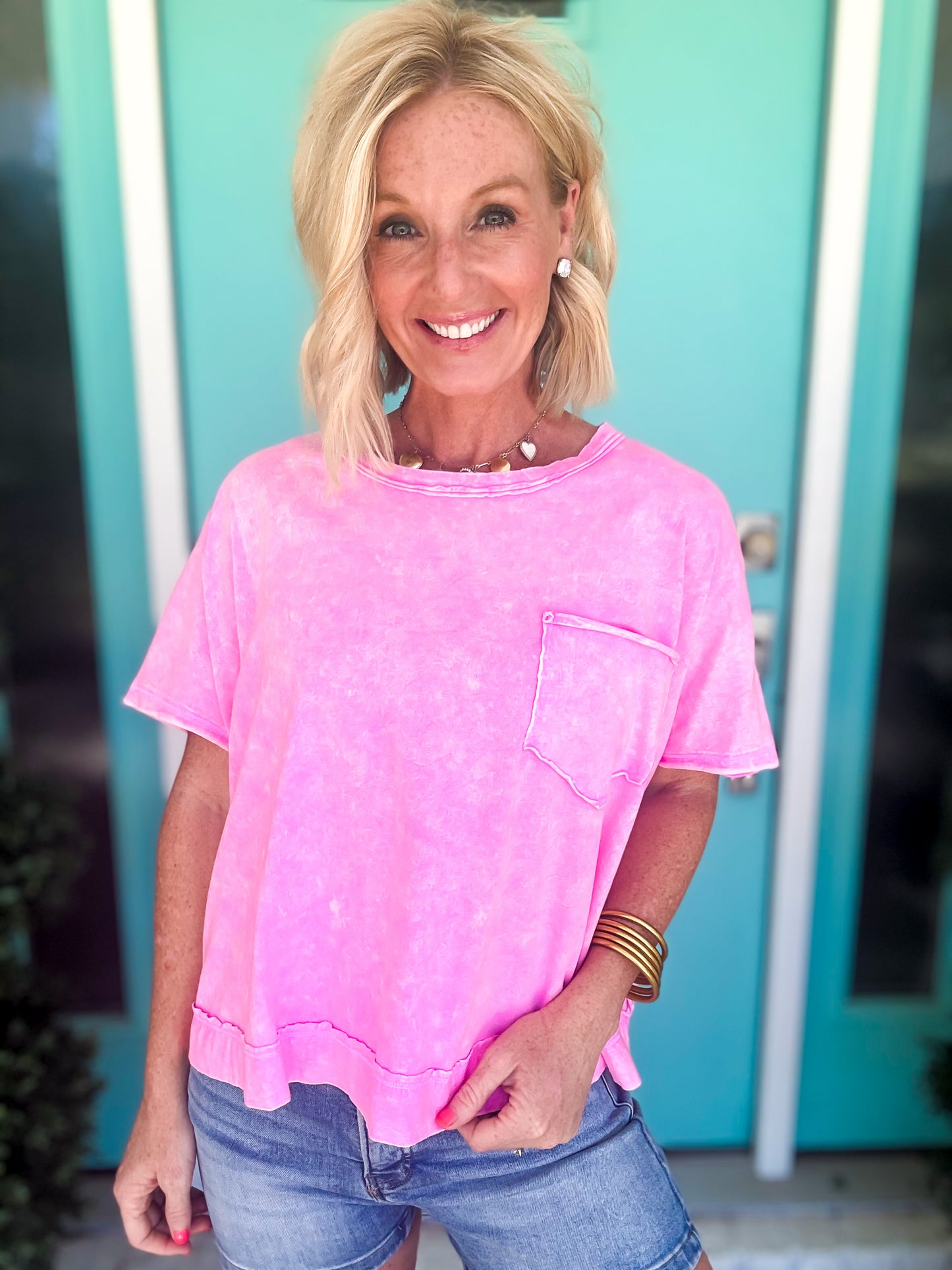 Halo Washed Boxy Tee
