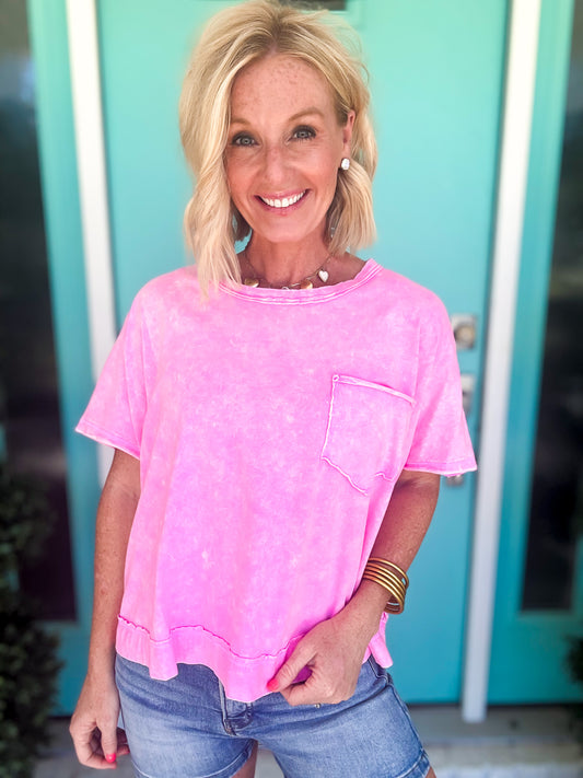 Halo Washed Boxy Tee