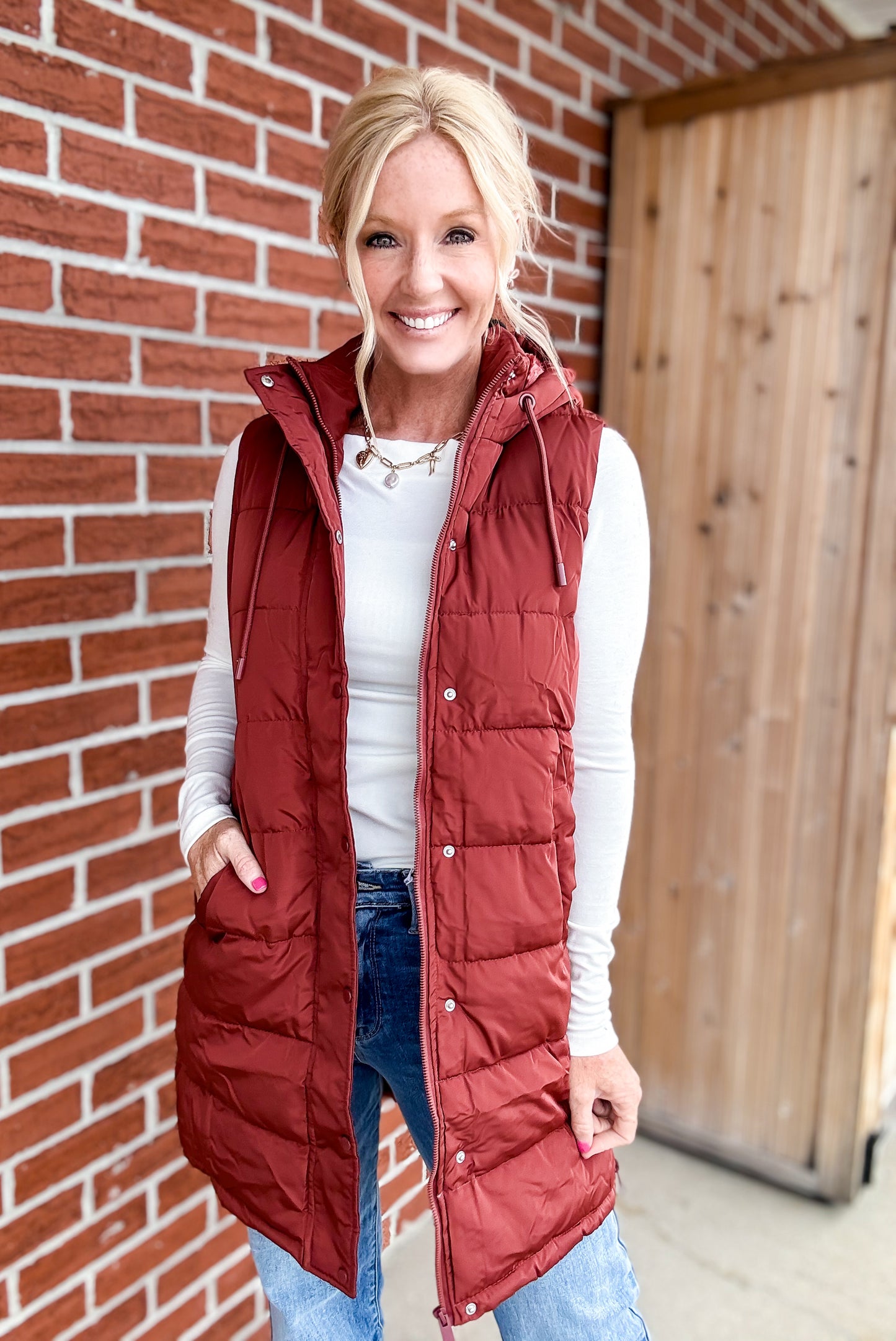 All Day Warmth Longline Puffer Vest