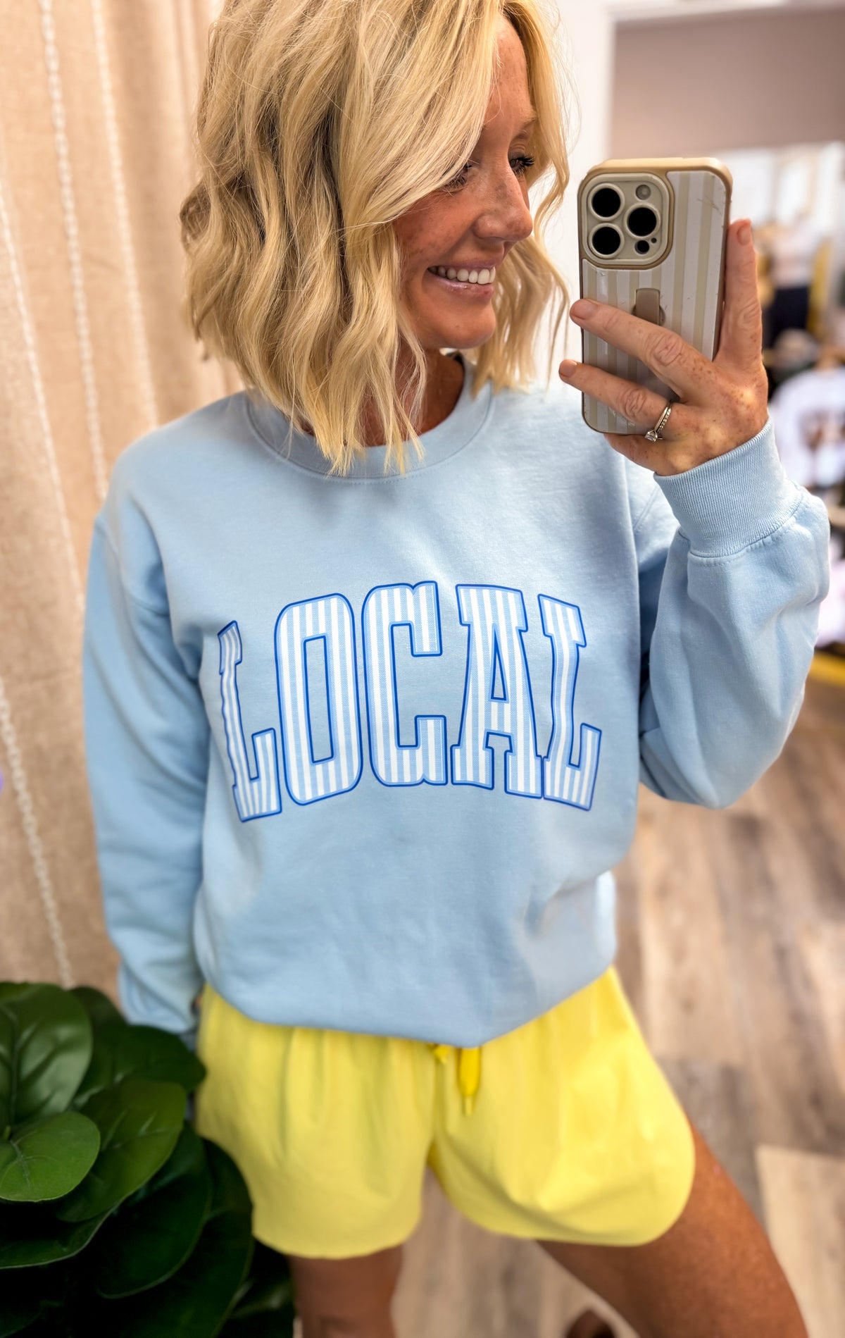 Local Seersucker Sweatshirt