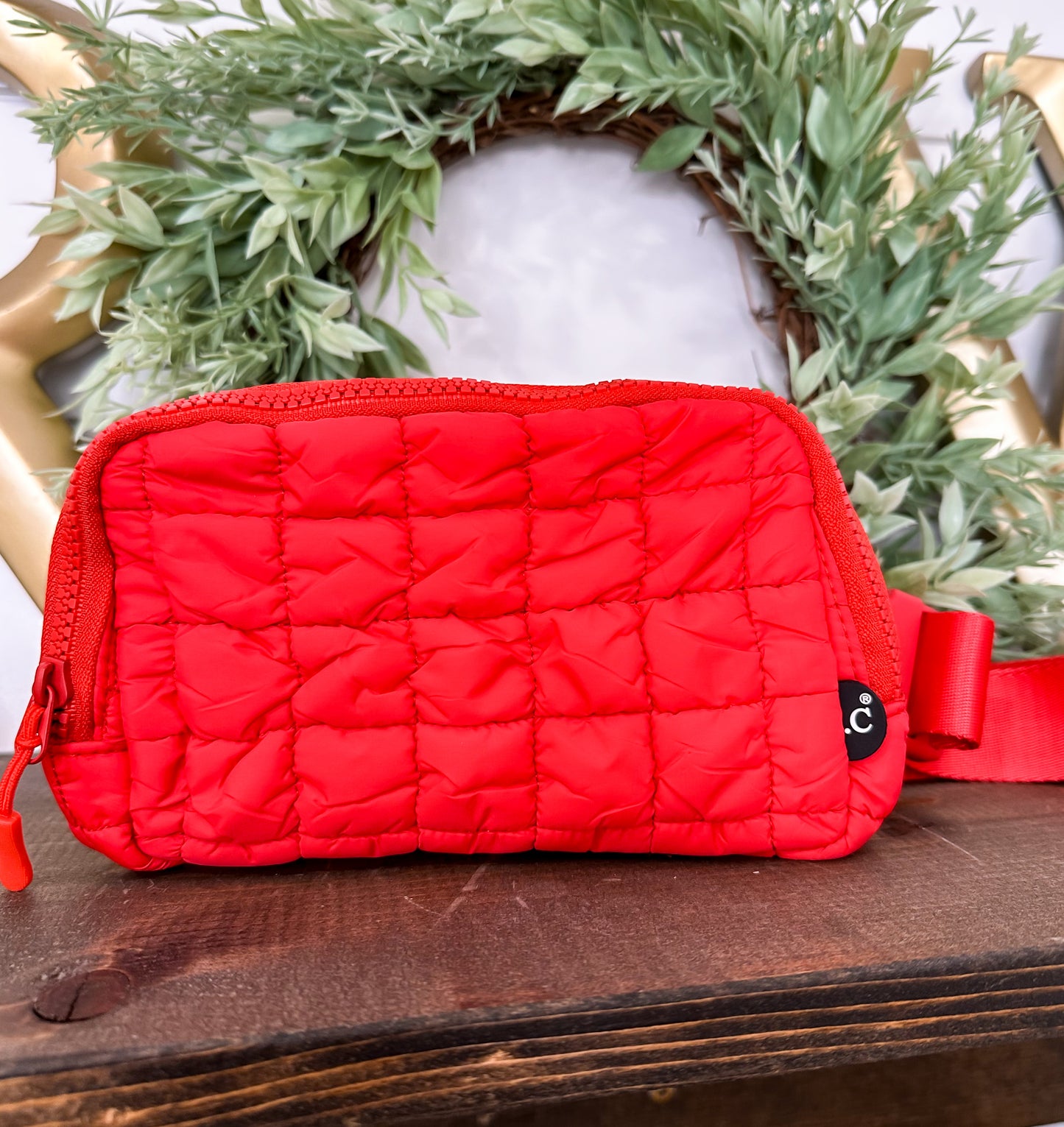 Quilted Puffer Women's C.C Belt Bag