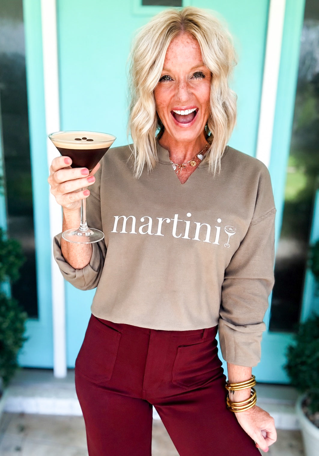 Espresso + Martini Reversible Sweatshirt