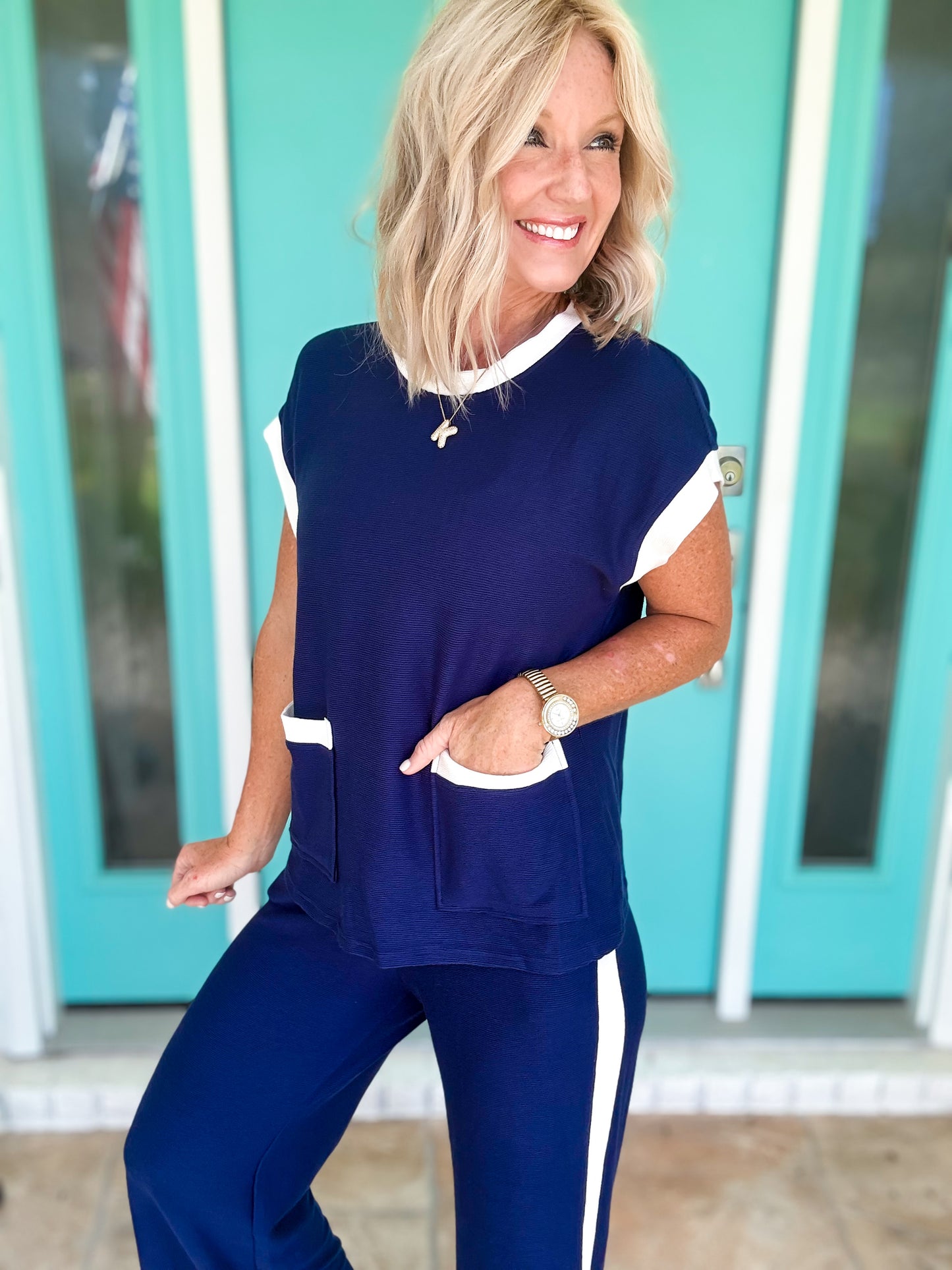 Classic Contrast Navy Set