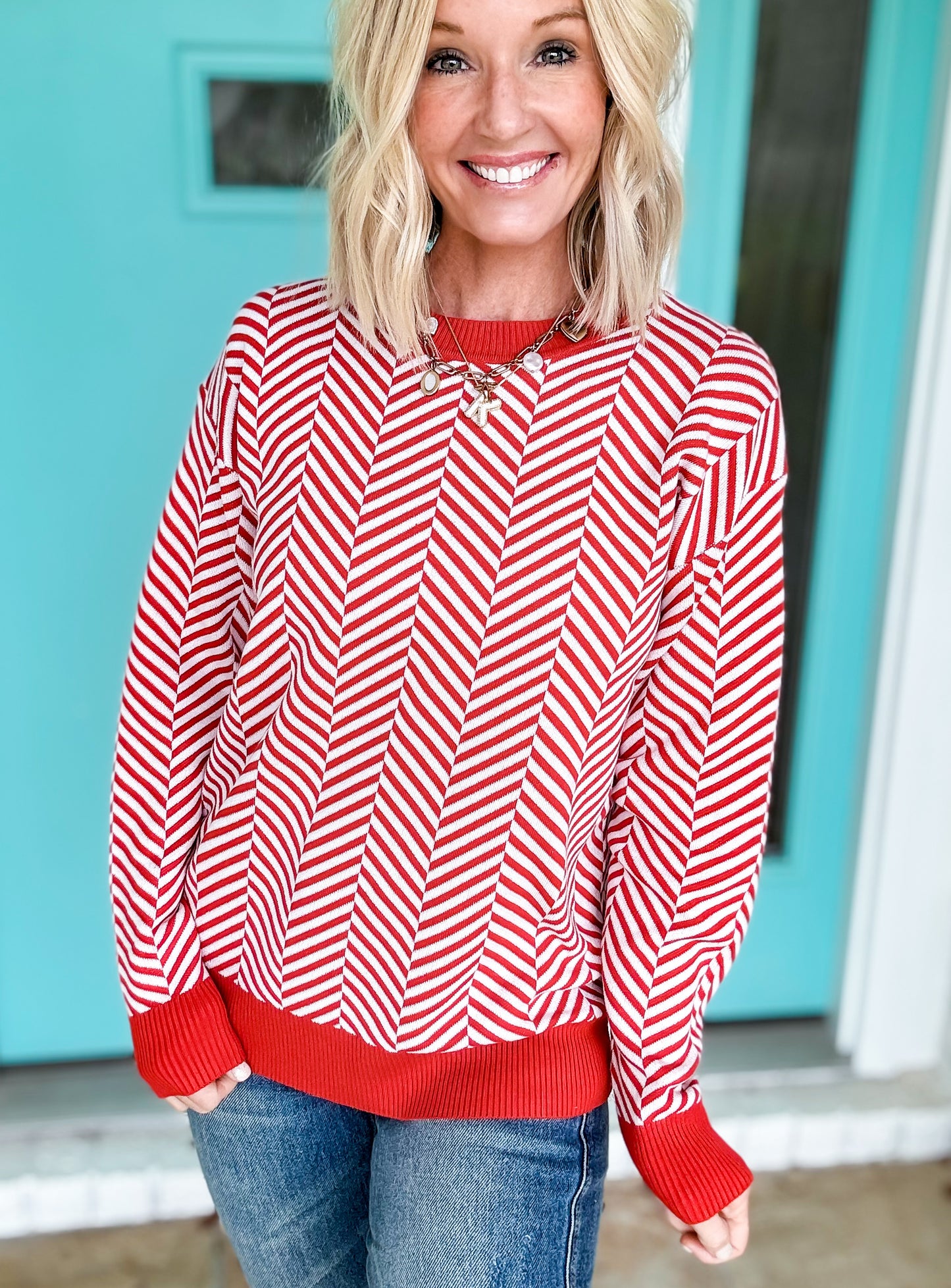 Candy Cane Sweater