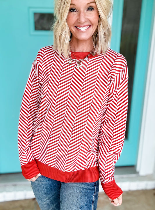 Candy Cane Sweater