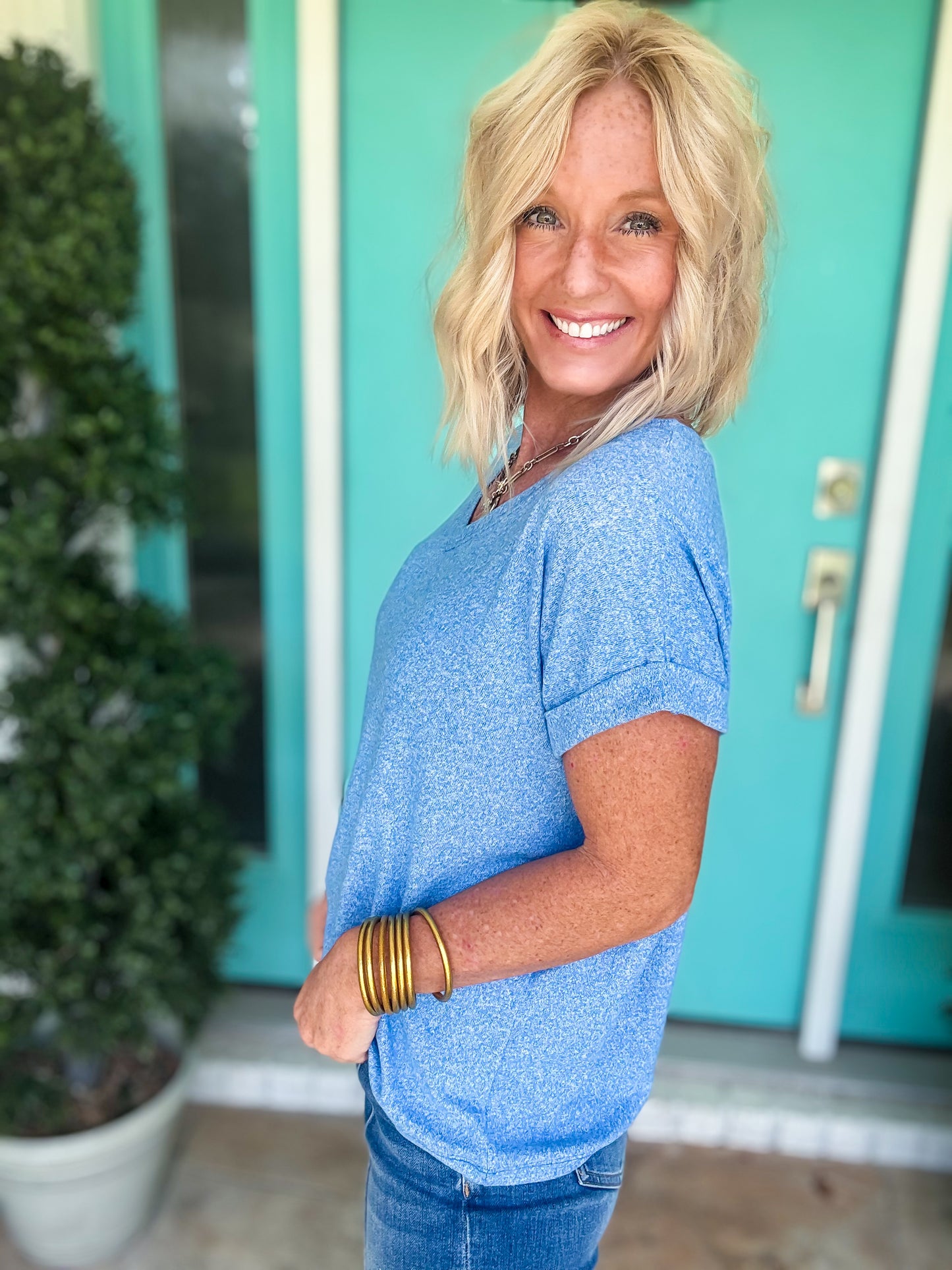 Soft Melange Basic Tee | Deal of the Day