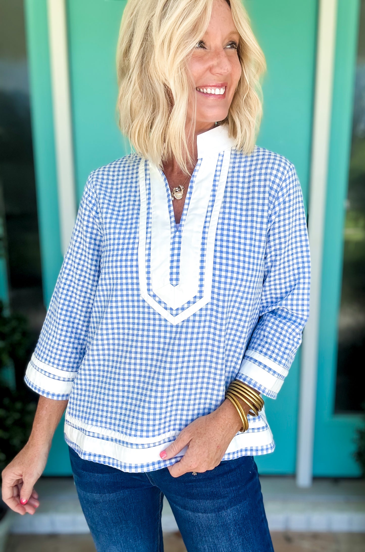 Sunny Day Gingham Top