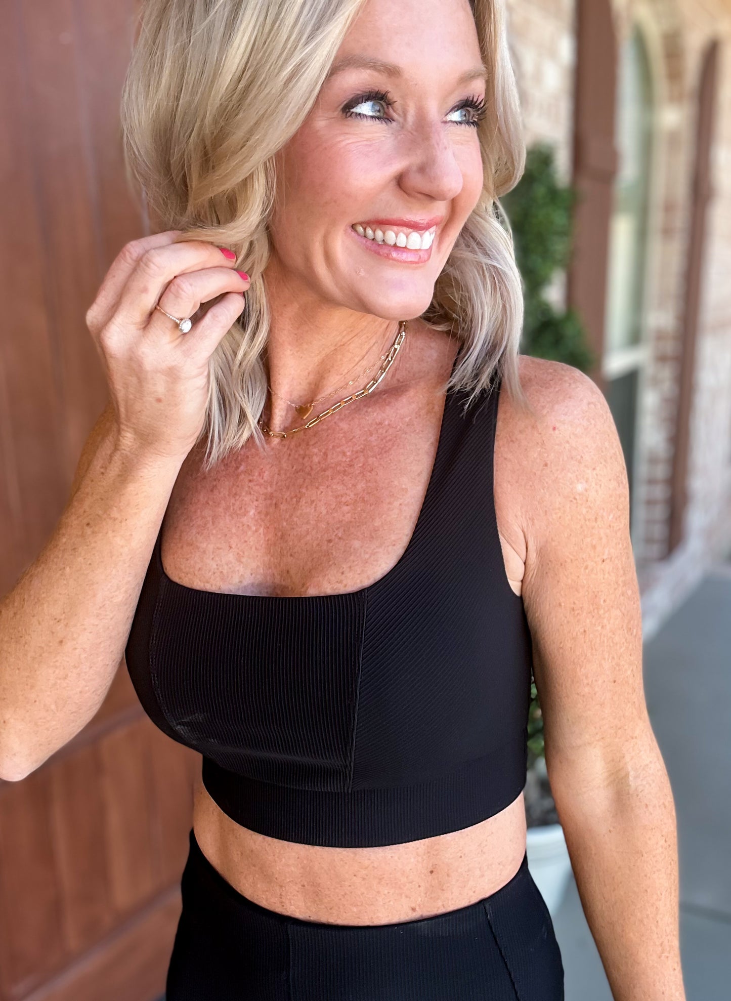 The Everly Ribbed Sports Bra
