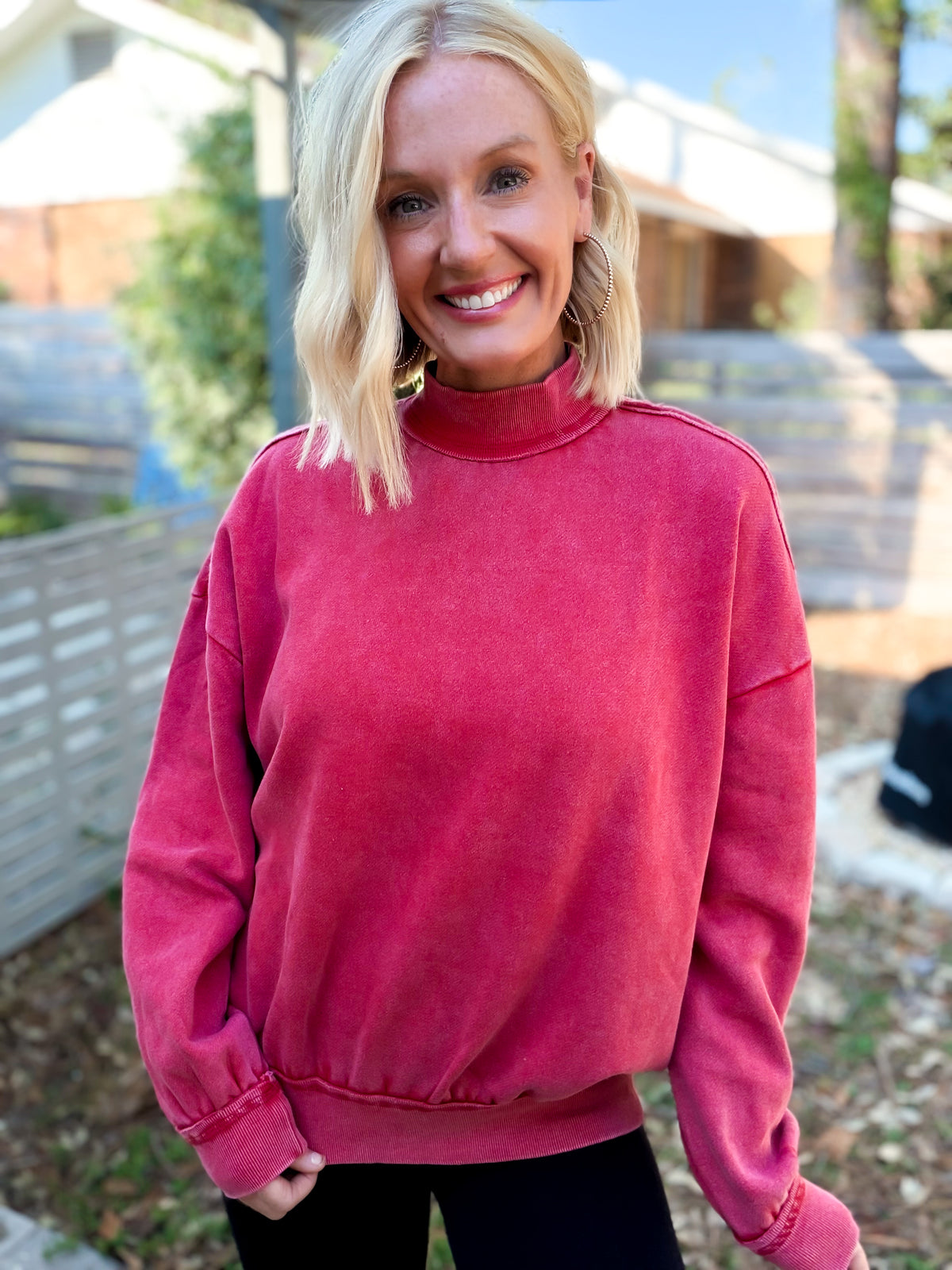 Crisp Air Mock Neck Sweatshirt