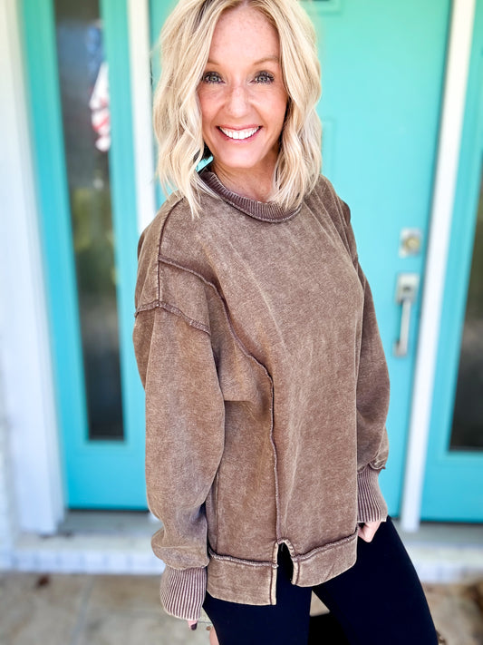 Fray + Fleece Sweatshirt