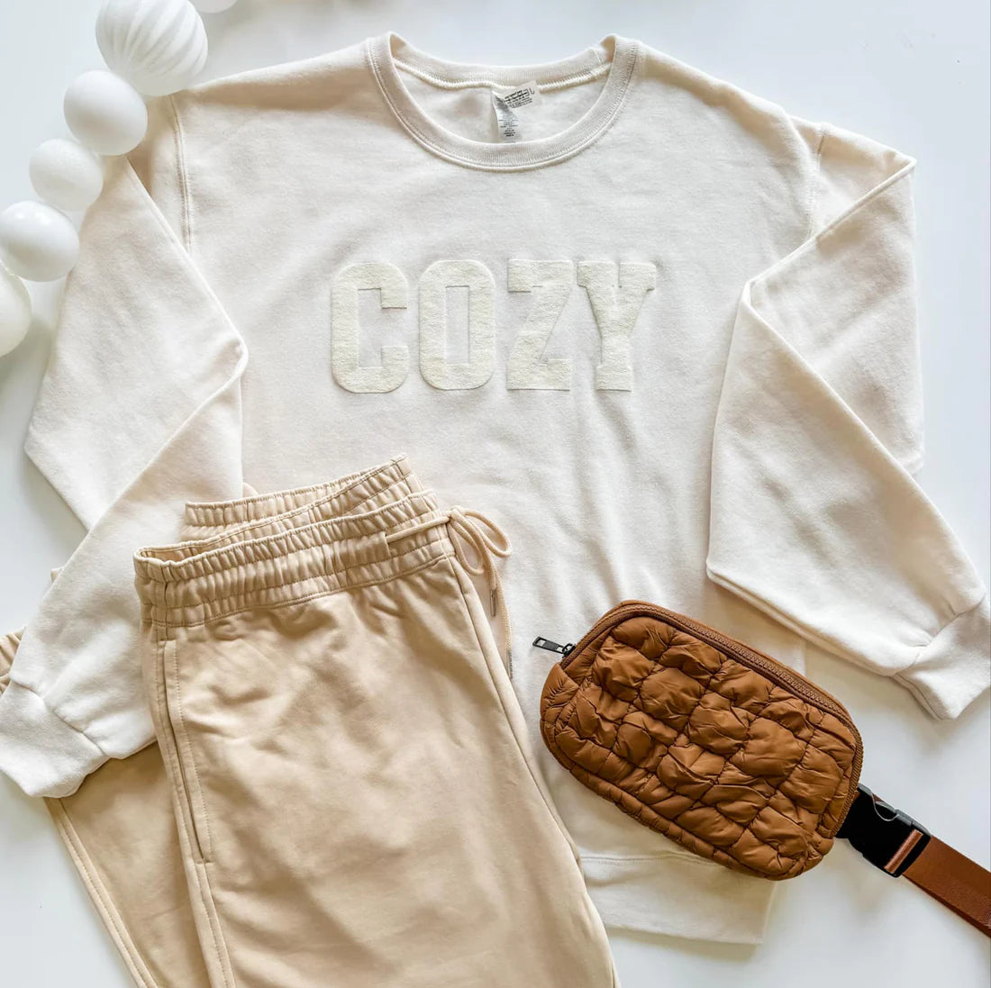 Cozy Puff Monochromatic Sweatshirt