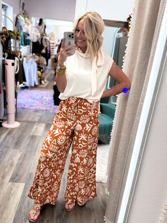 Dizzy Drape Wide Leg Pants