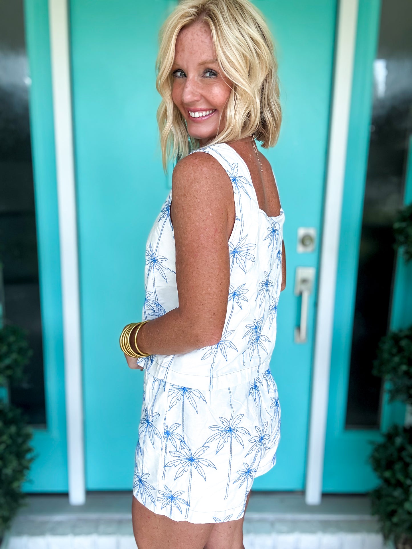 Blue Palms Set