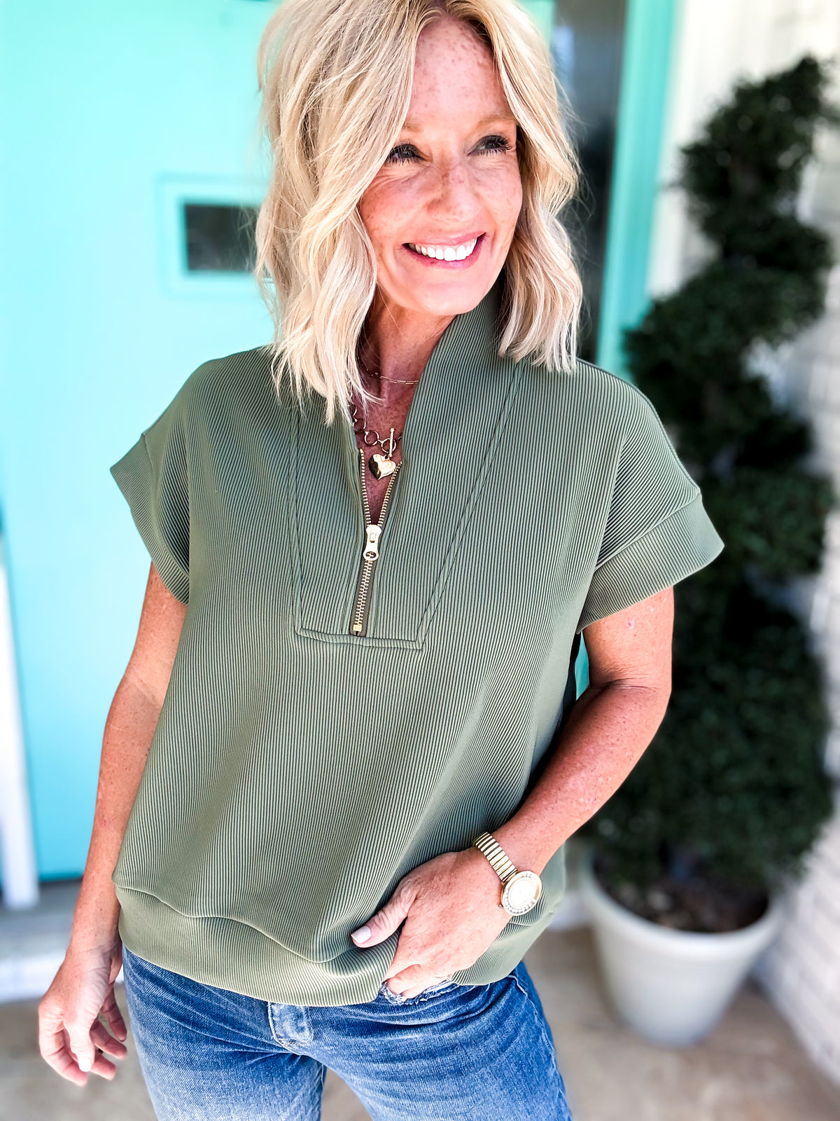 Park Ave Ribbed Pullover