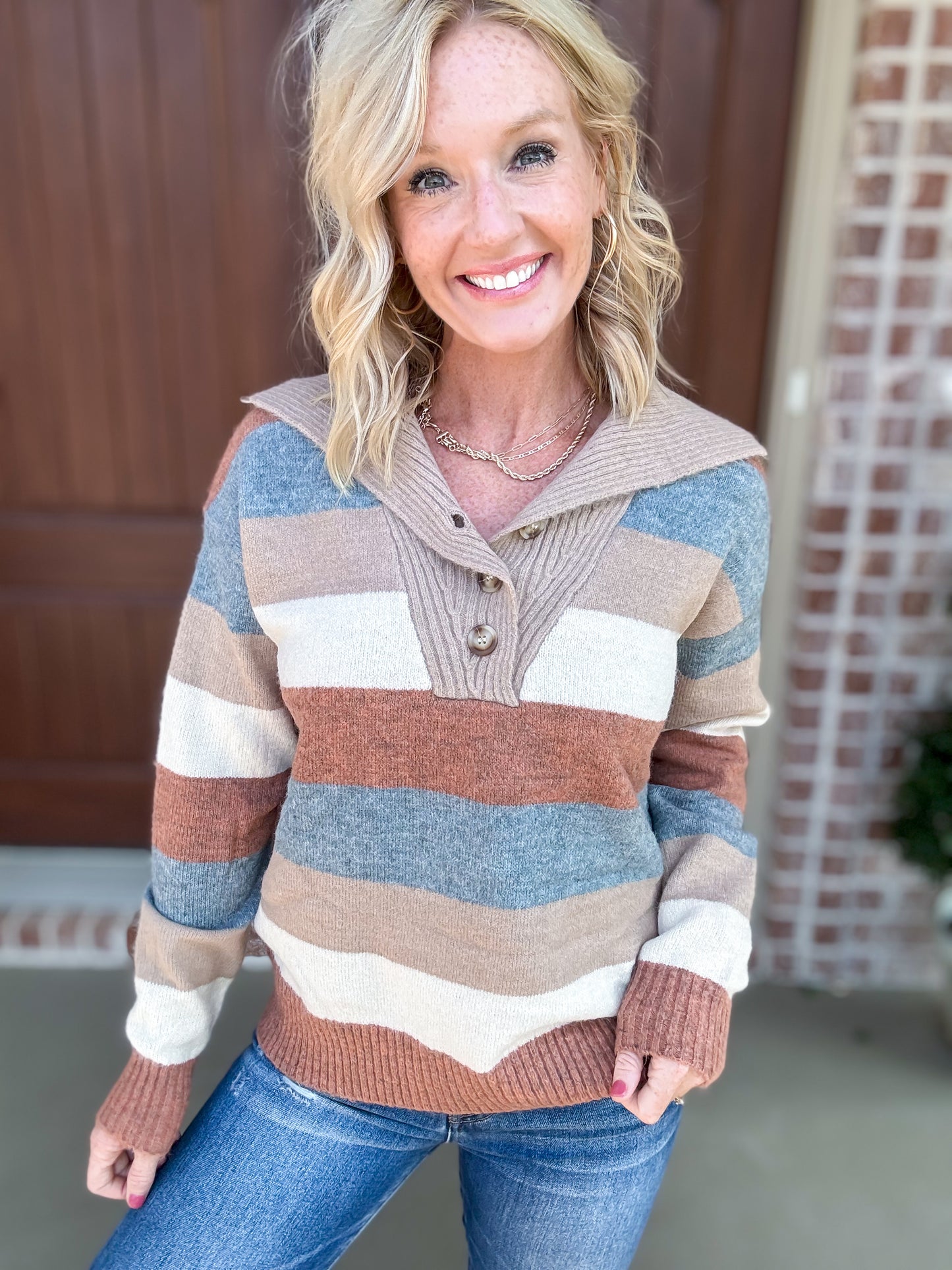 The Carmen Color Block Sweater