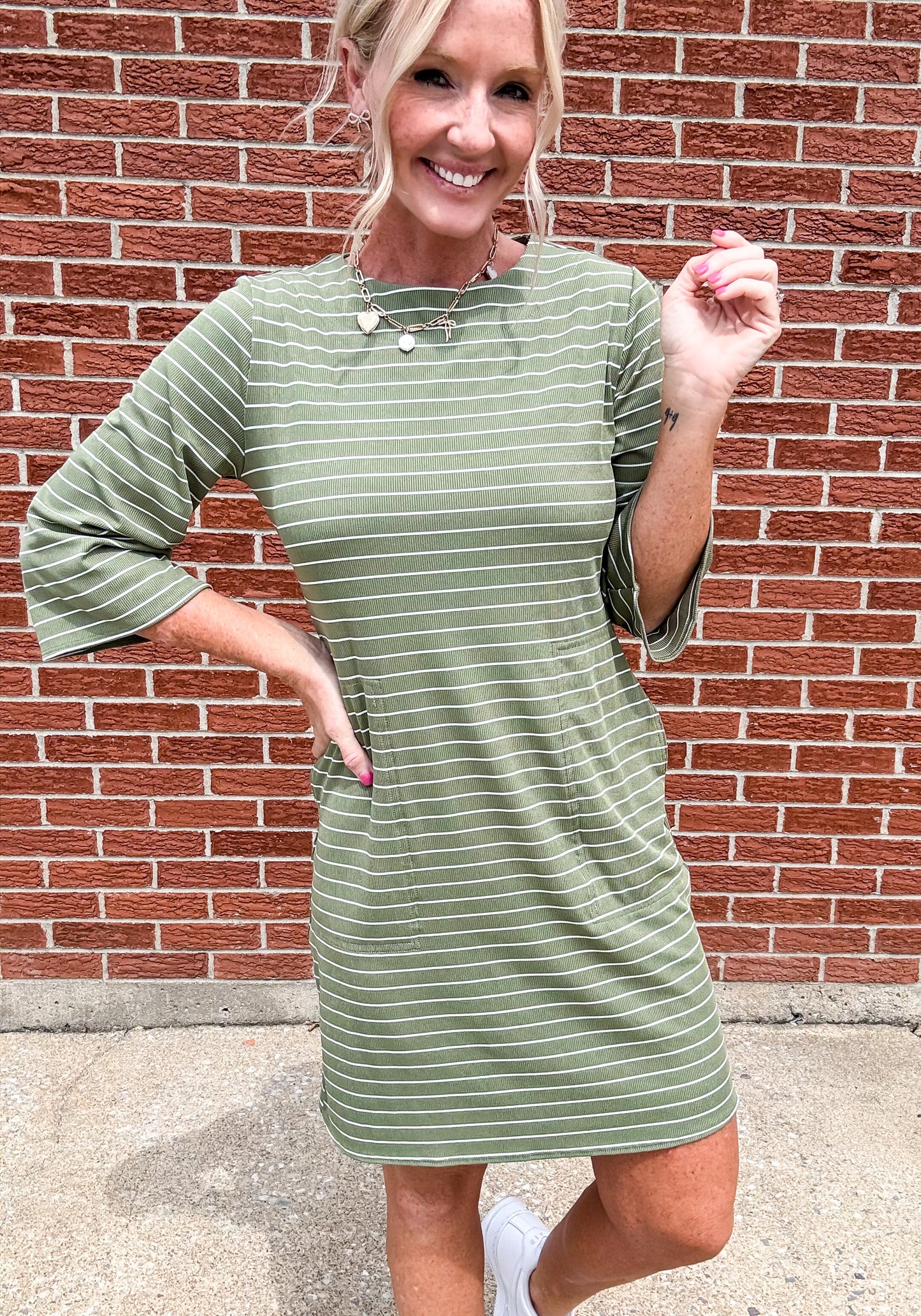 Falling Lines Dress