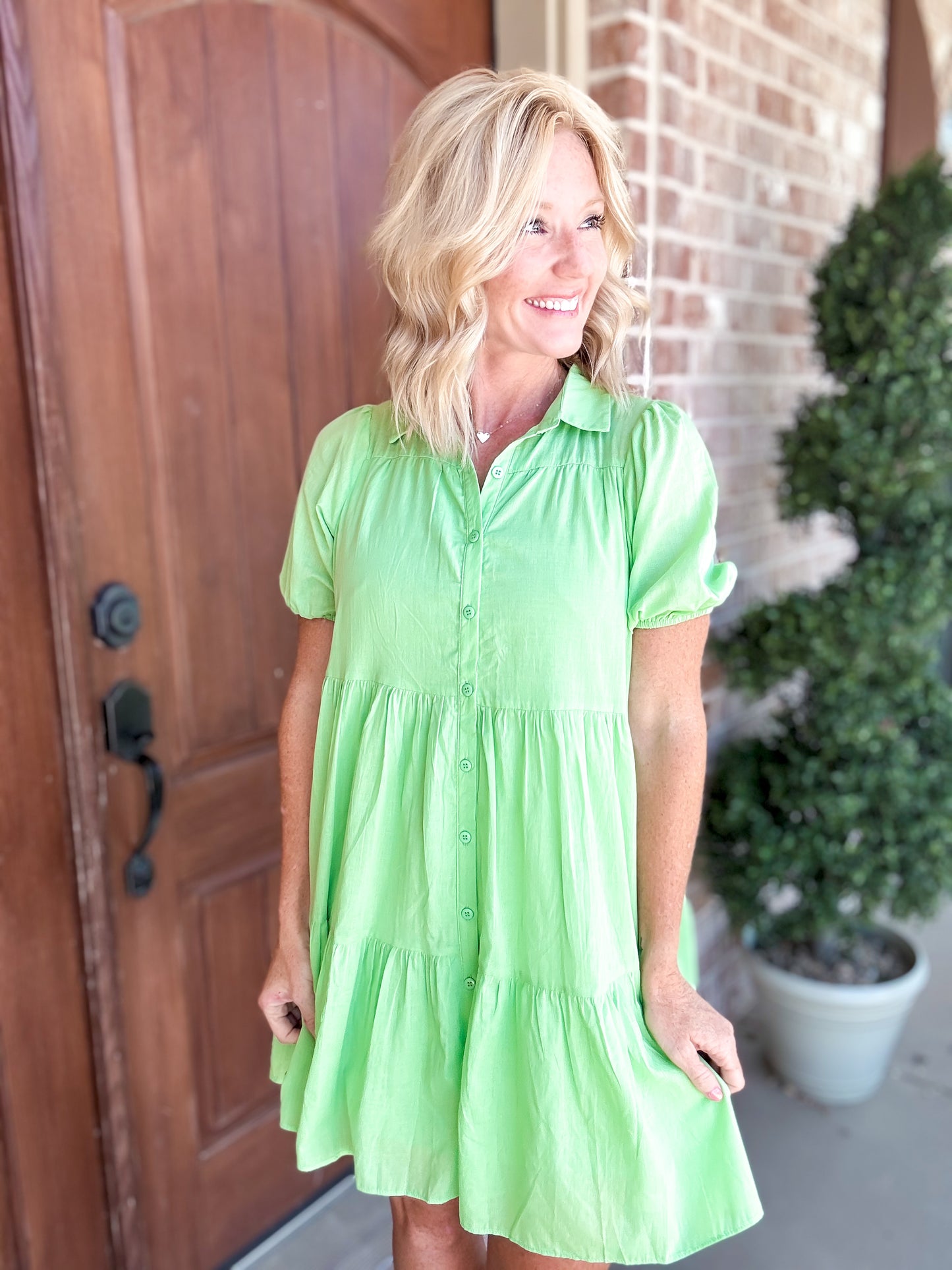 Tabitha Tiered Shirt Dress