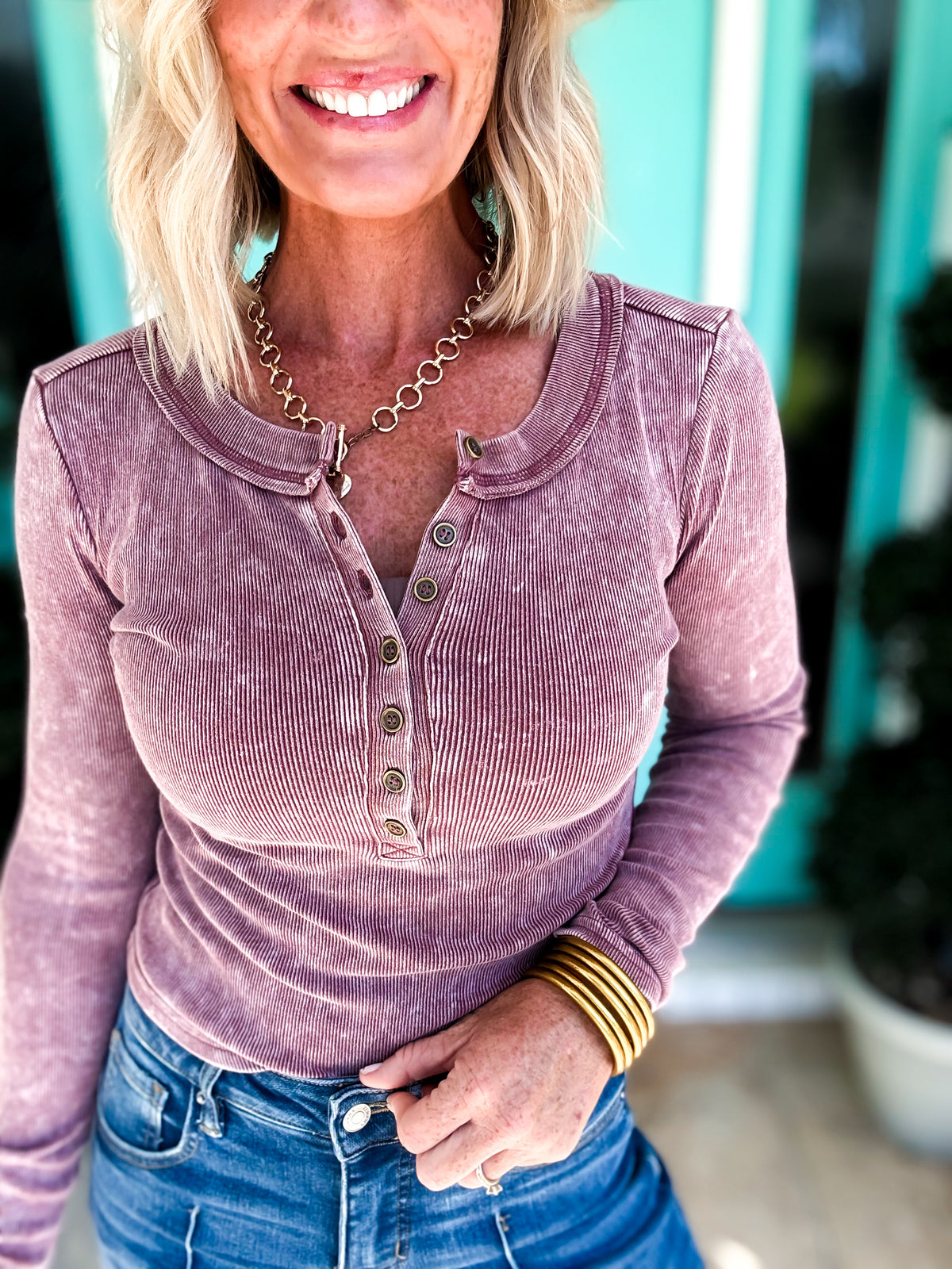 The Becca Henley Top