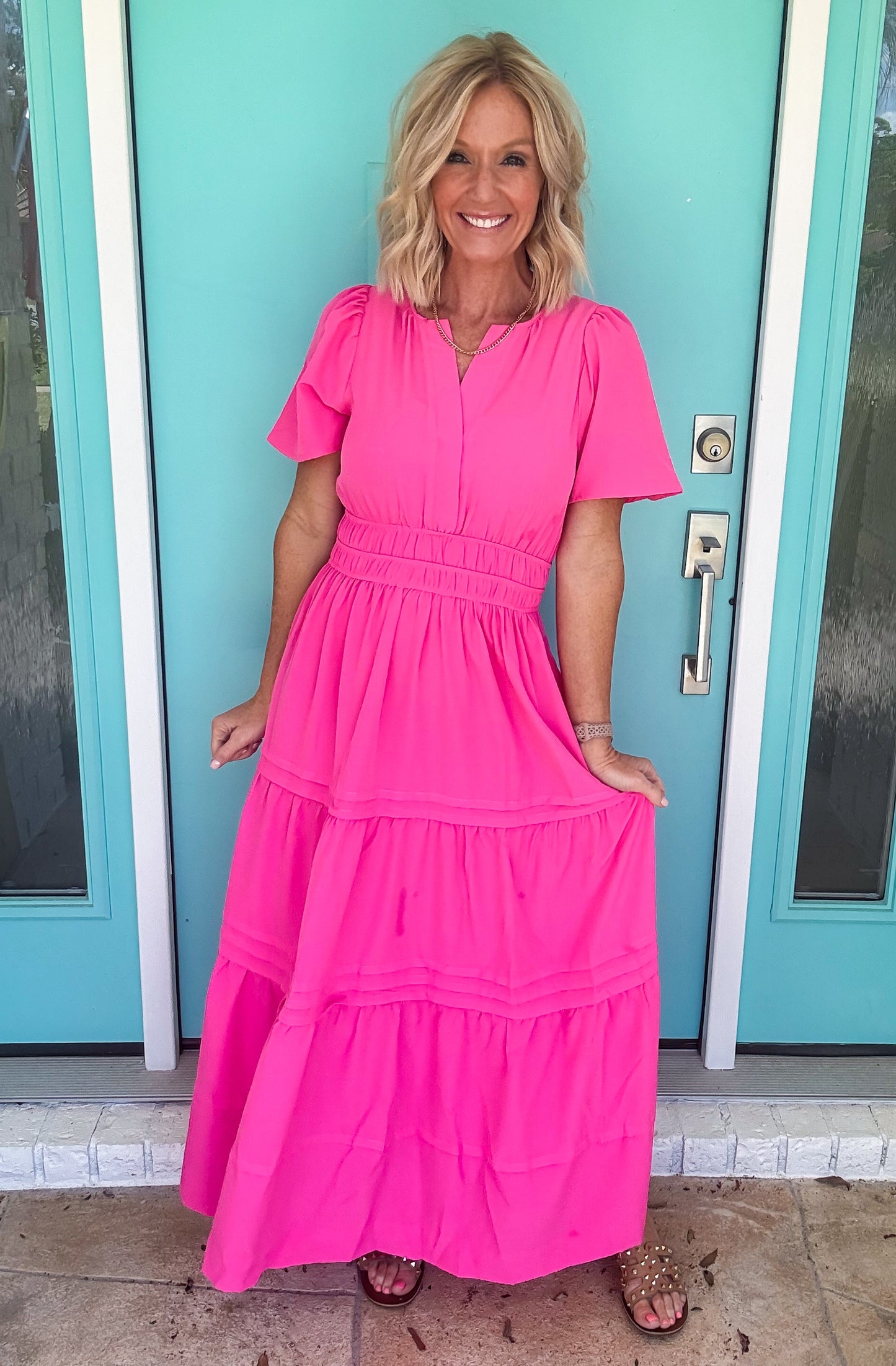 Fuchsia Flow Dress