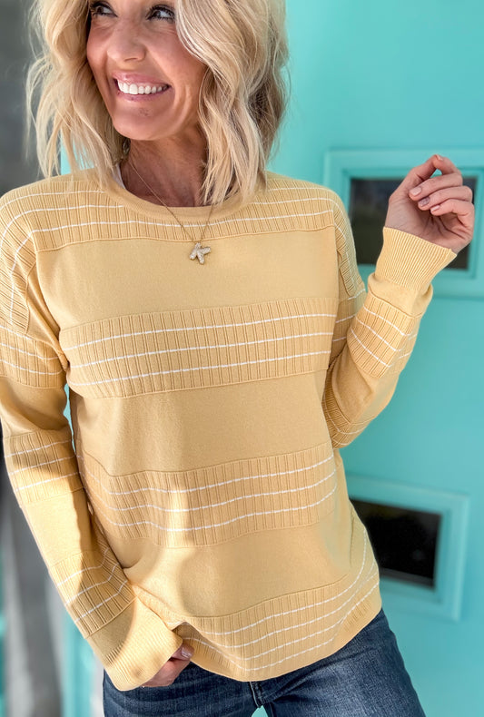 Threaded Stripes Sweater