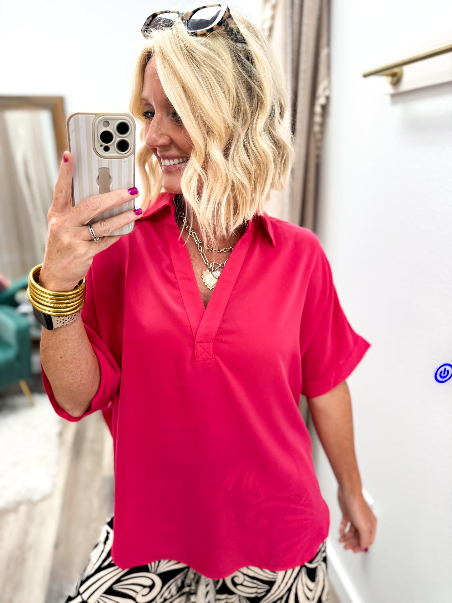 Soft Spoken Silk Blouse