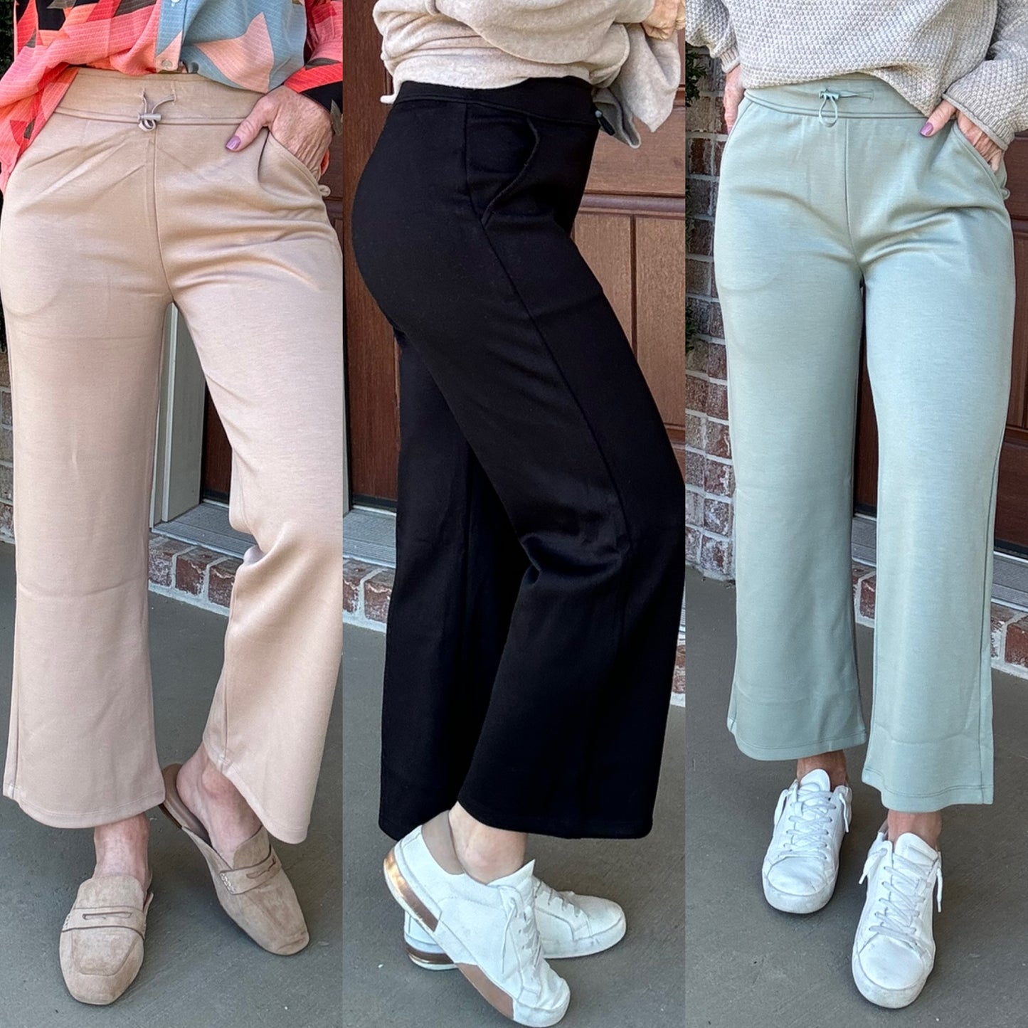 Straight Up Scuba Cropped Flares