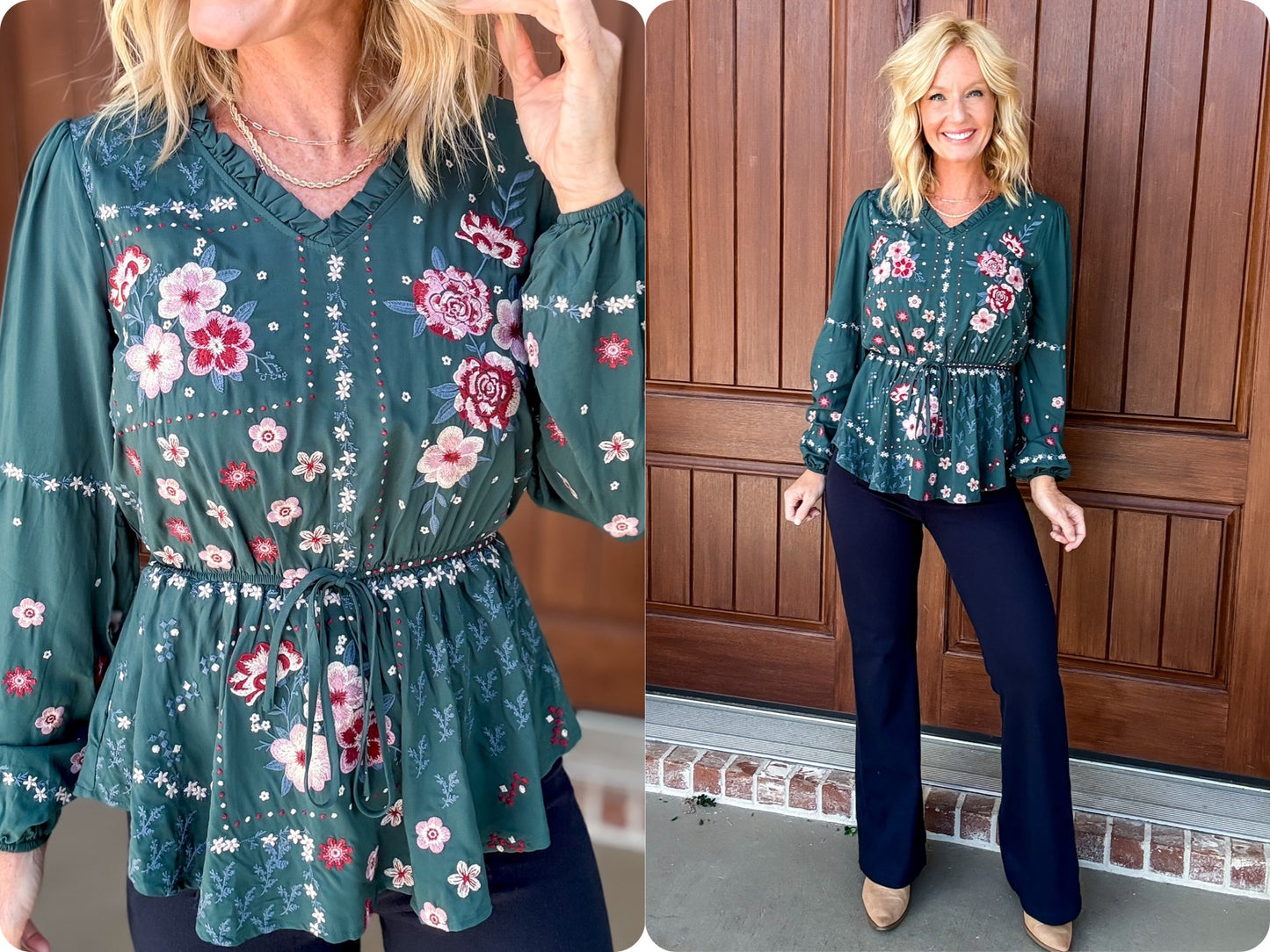 All Over Embroidery Blouse