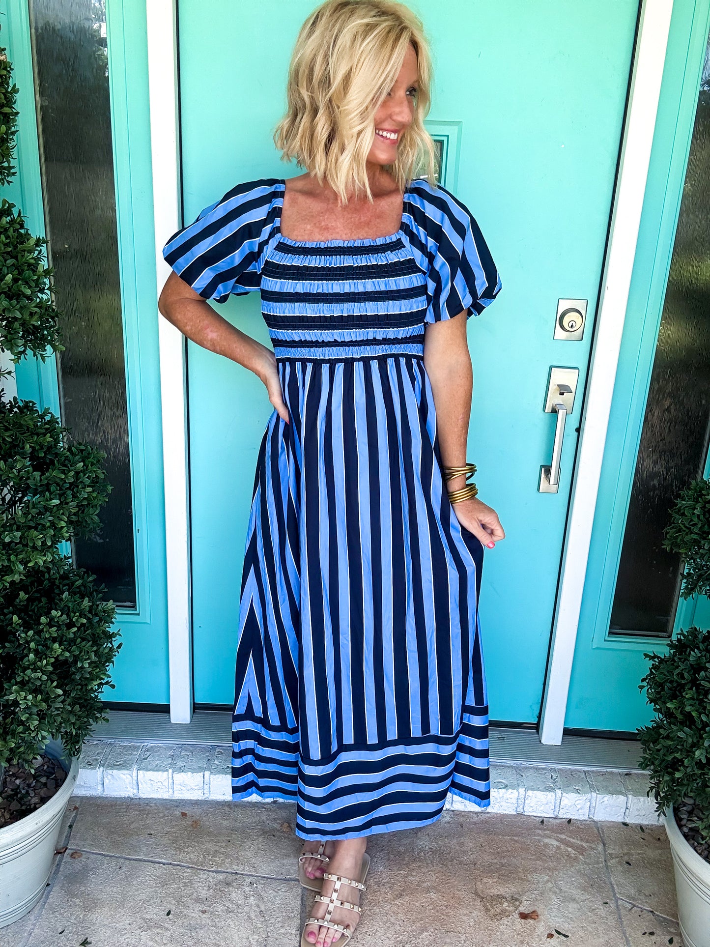 Bold Blues Dress