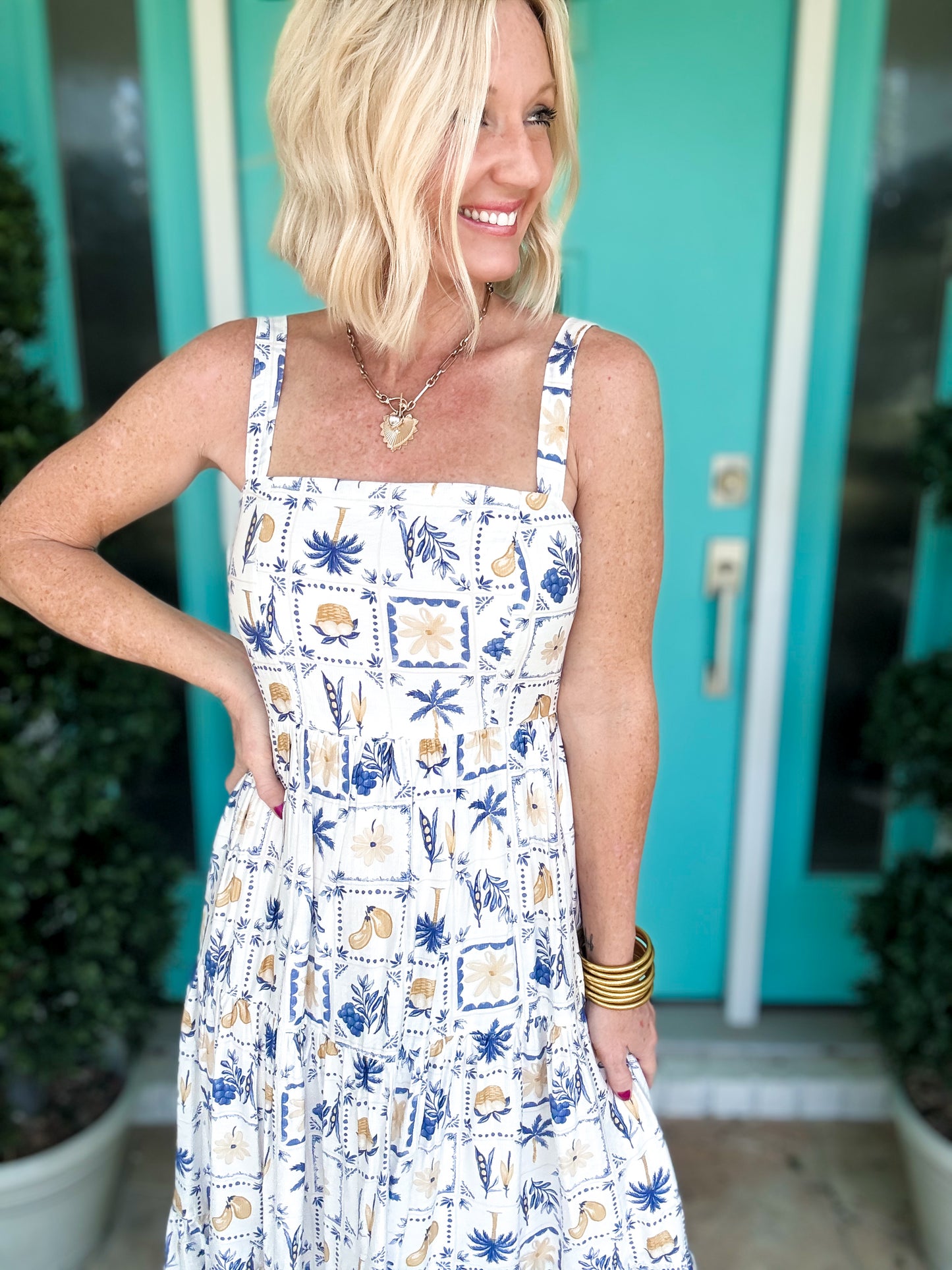 Dainty Coastal Maxi Dress