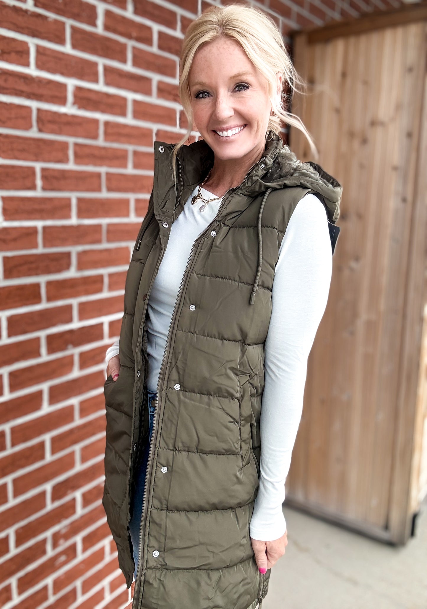 All Day Warmth Longline Puffer Vest