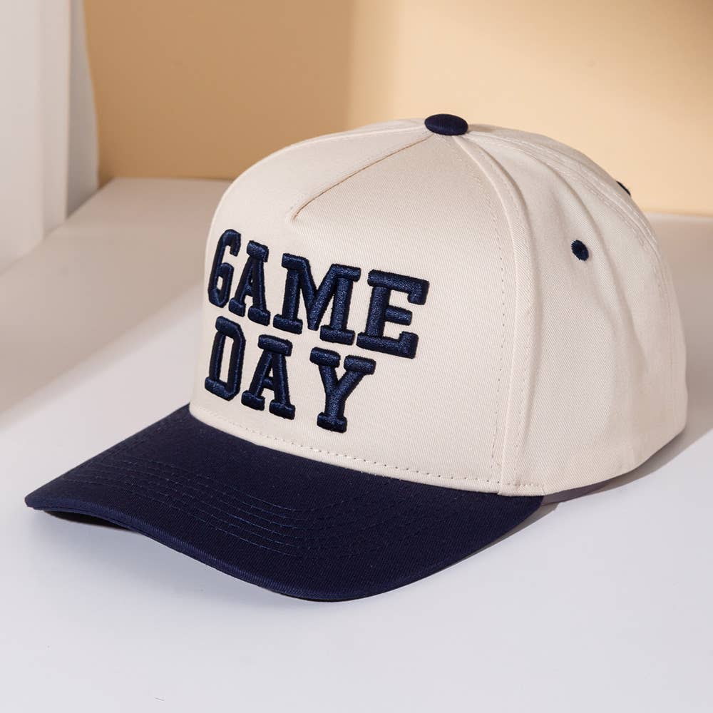 Navy Embroidered GameDay Hat