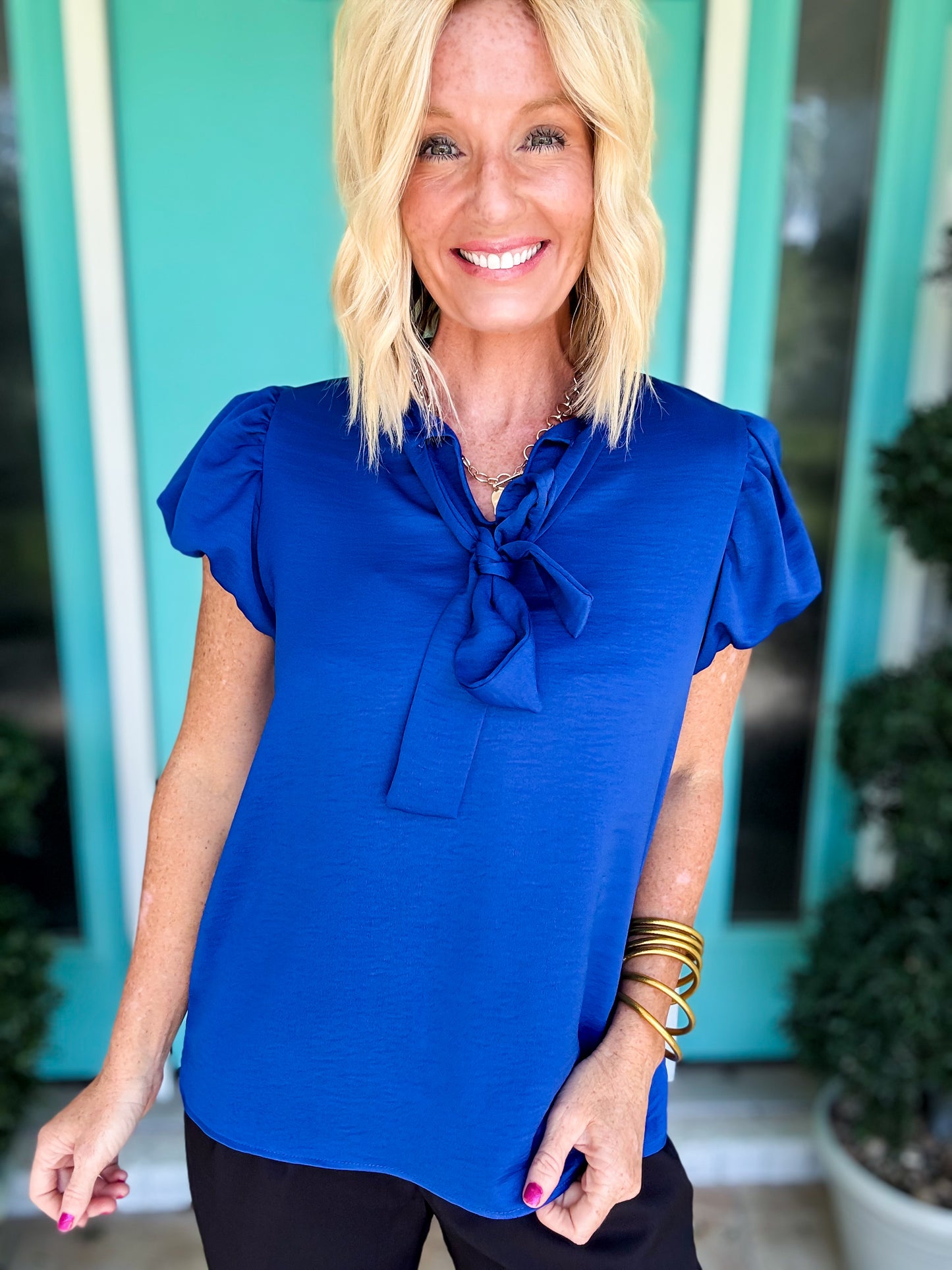 Satin Bow Belle Blouse
