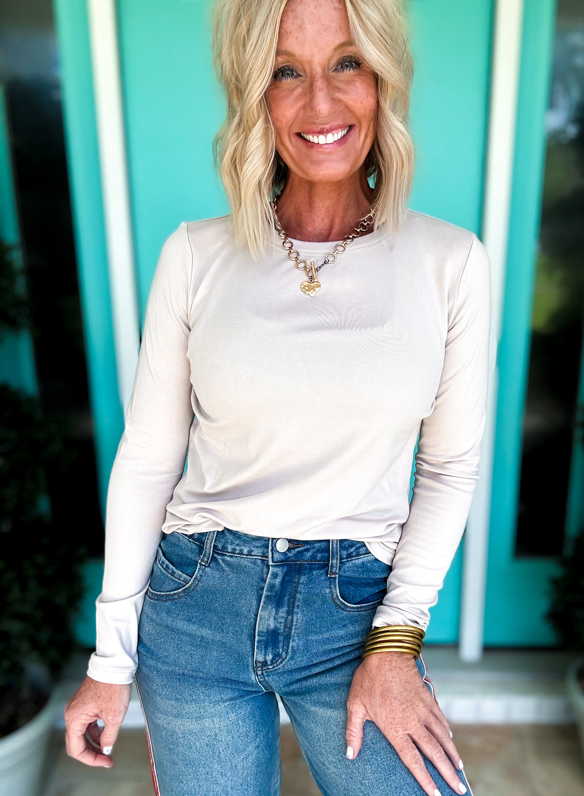Everyday Basic Crew Neck LS Top
