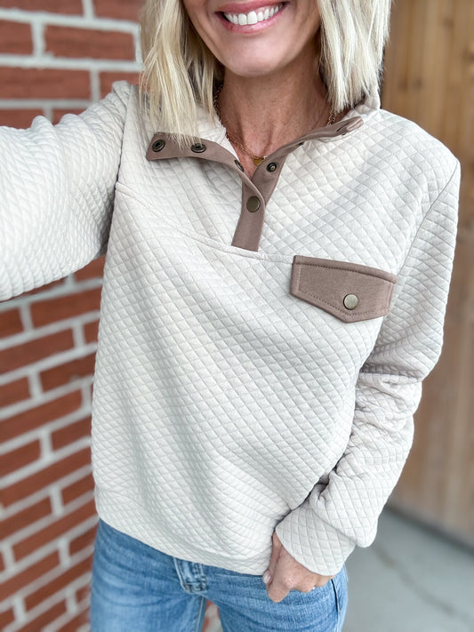 Cozy Quilt-Up Pullover