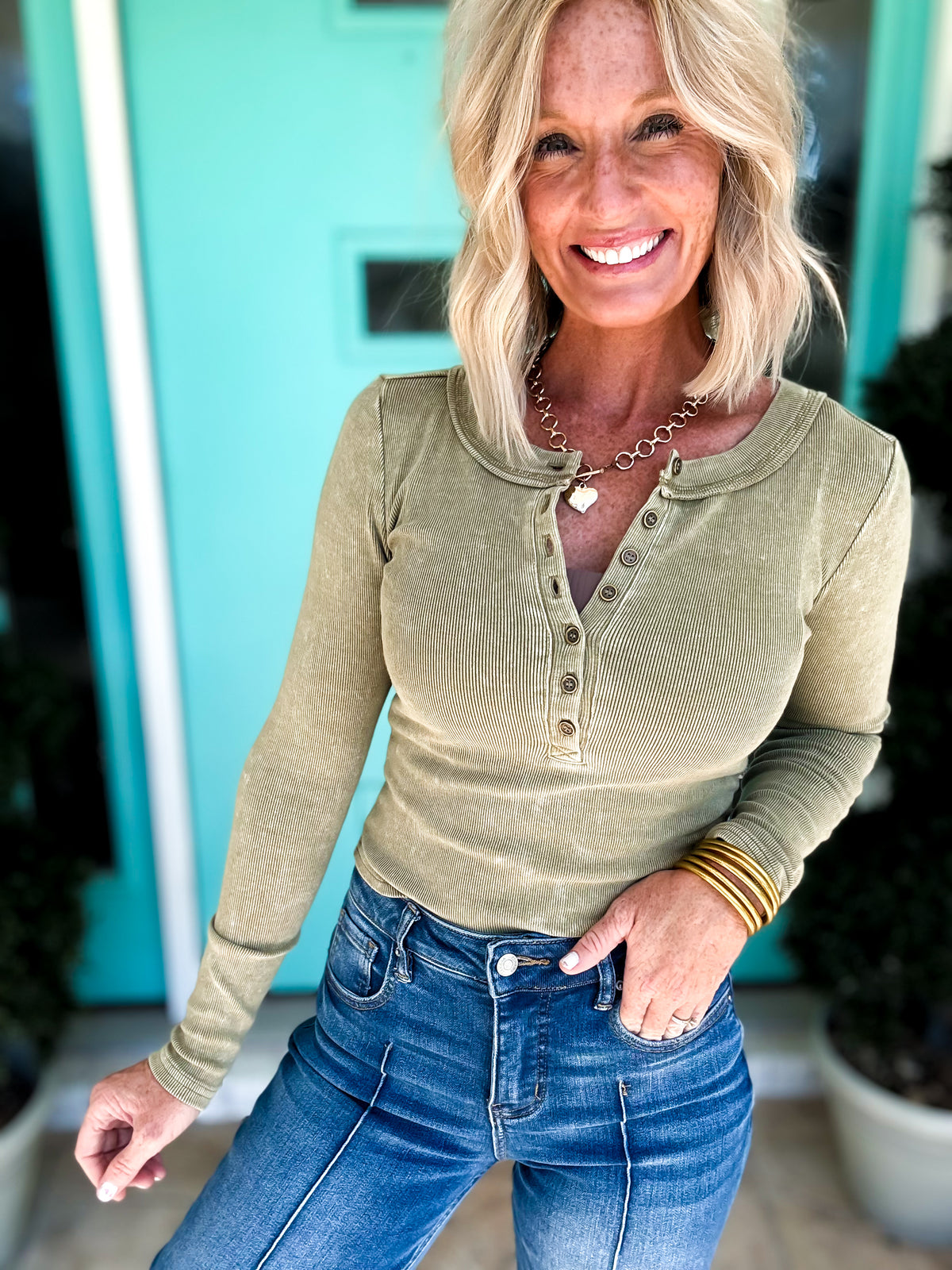 The Becca Henley Top