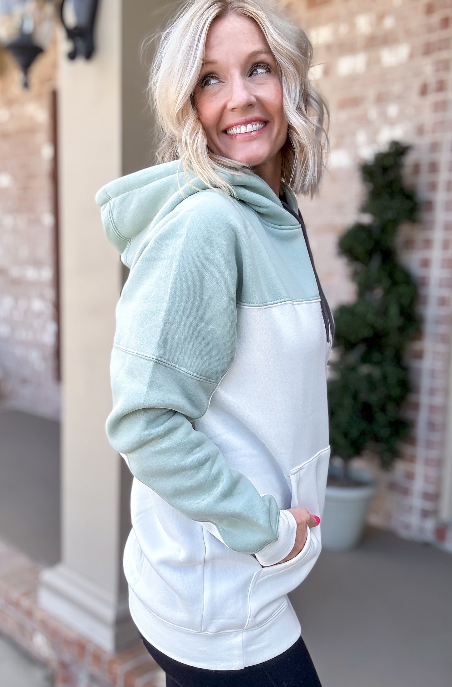 Color Block Hoodie by Mono B