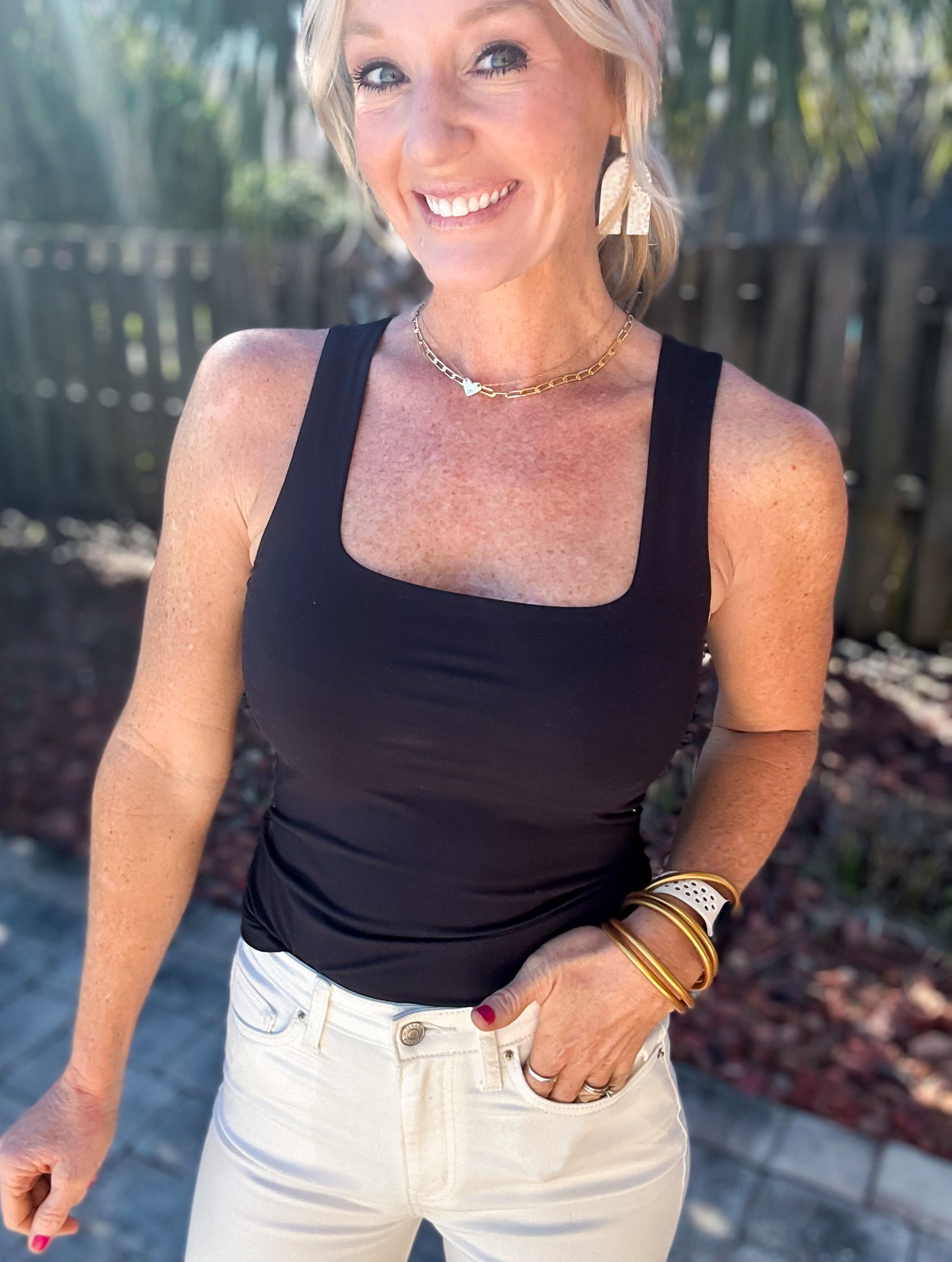 Seamless Square Neck Buttery Tank