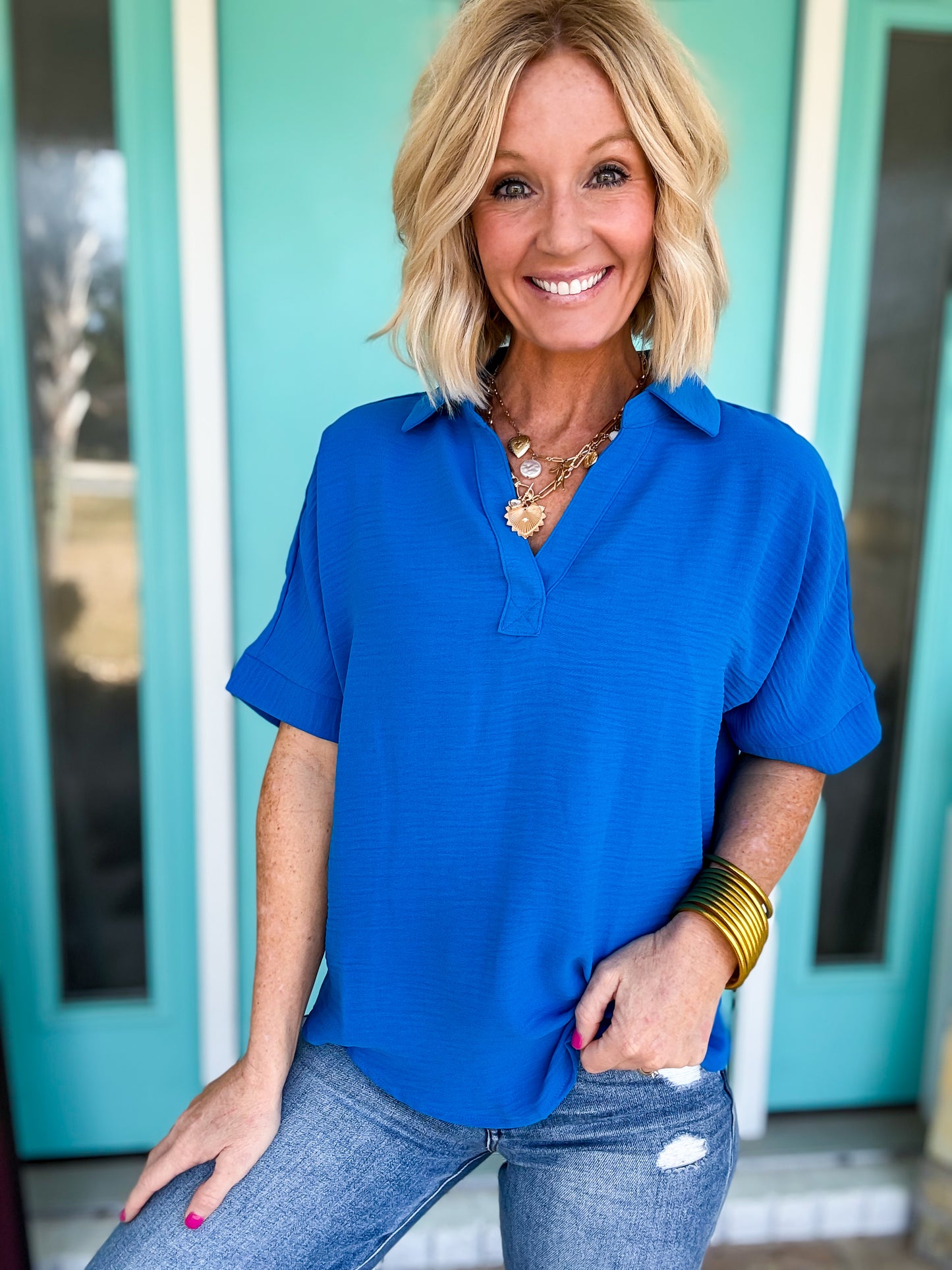 Breeze Through Work Blouse