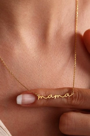 Dainty Mama Necklace 18K Non-Tarnish