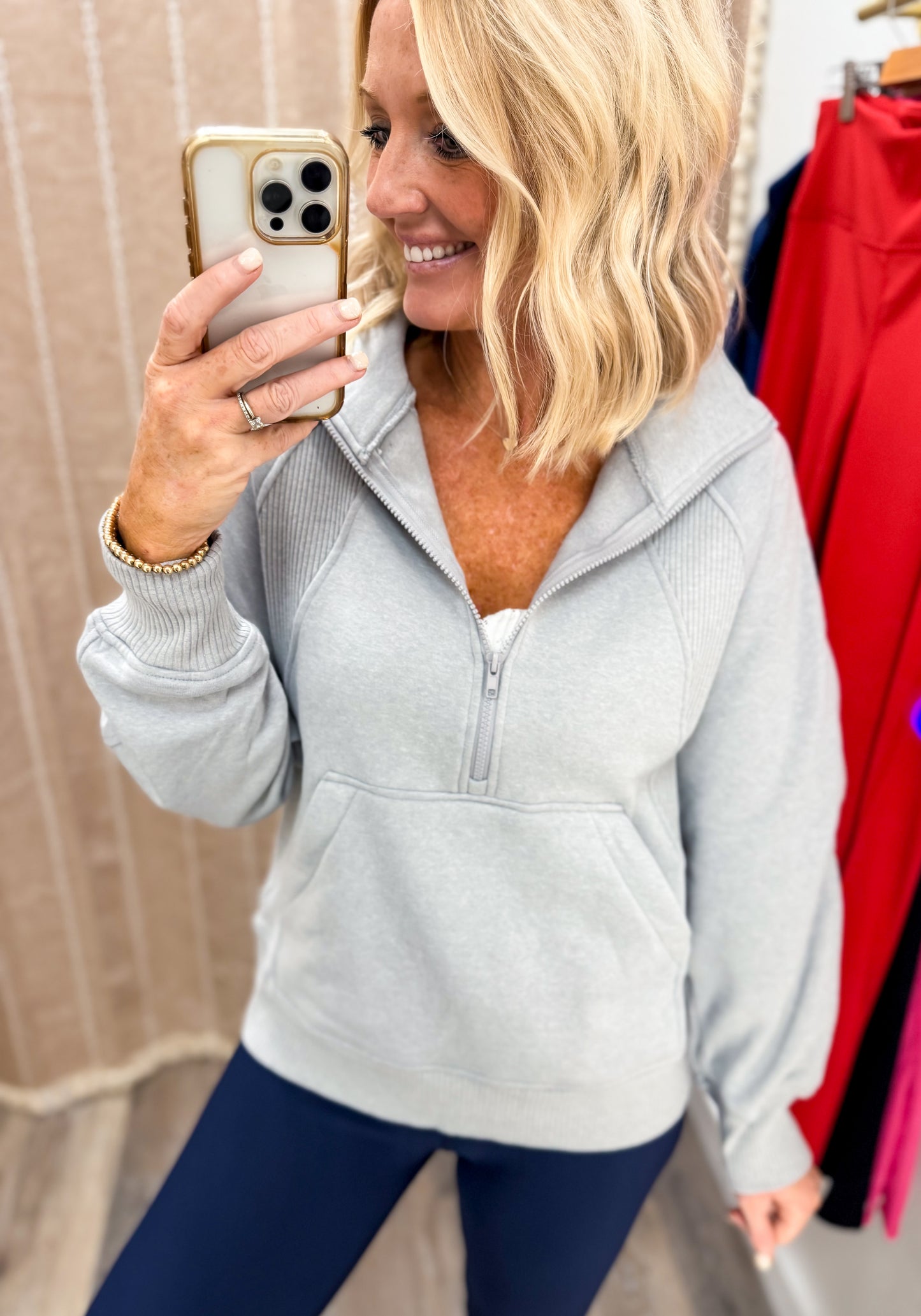 Cozy Details Fleece Pullover