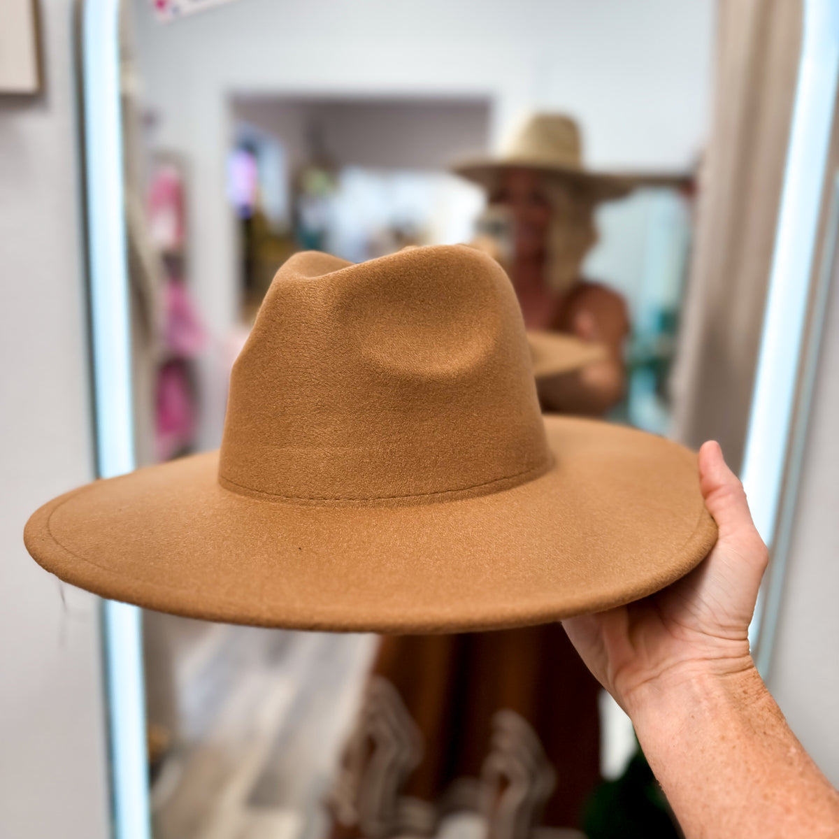 Wide Brim Fedora Hat