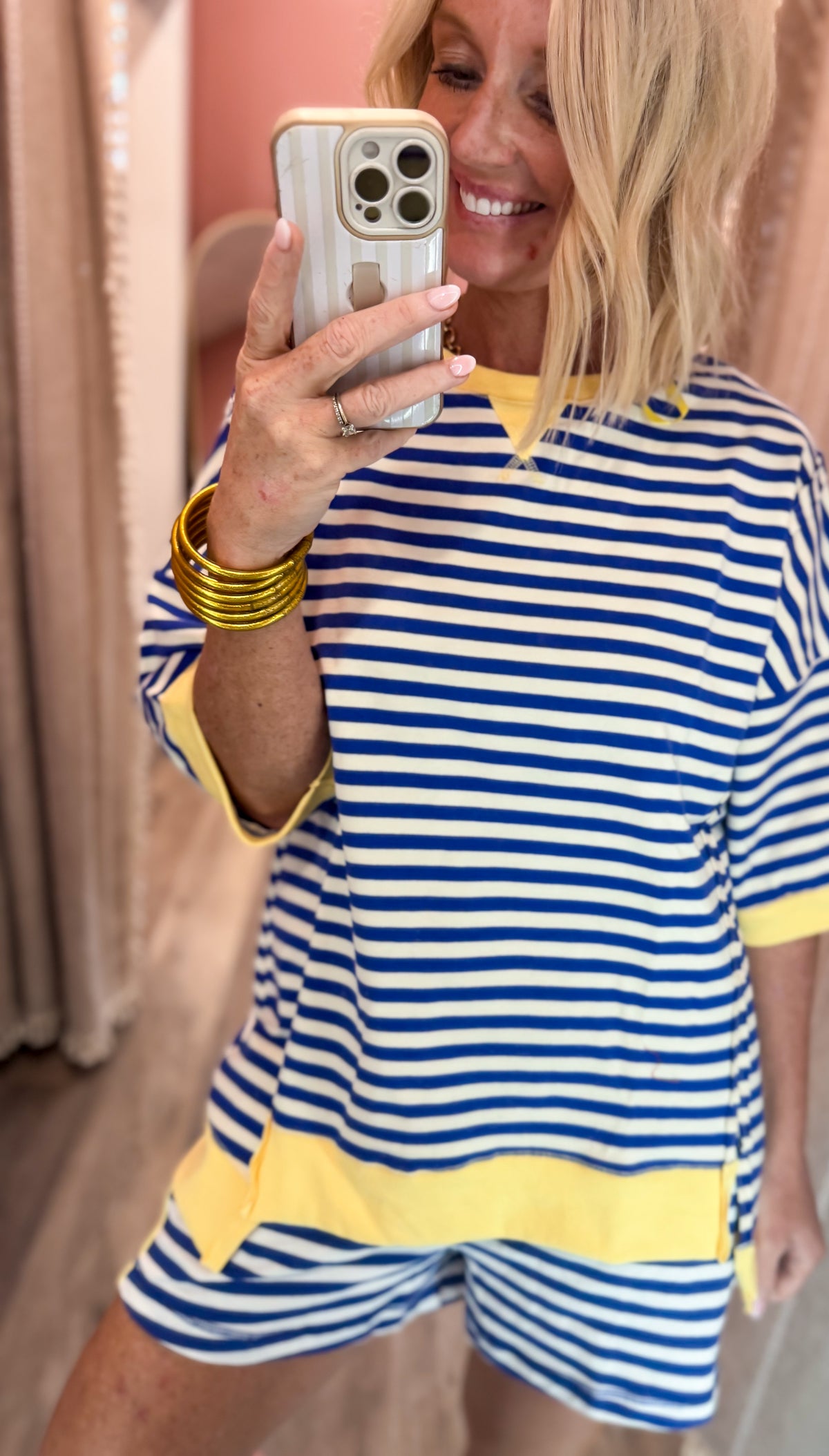 The Blues Stripe Top