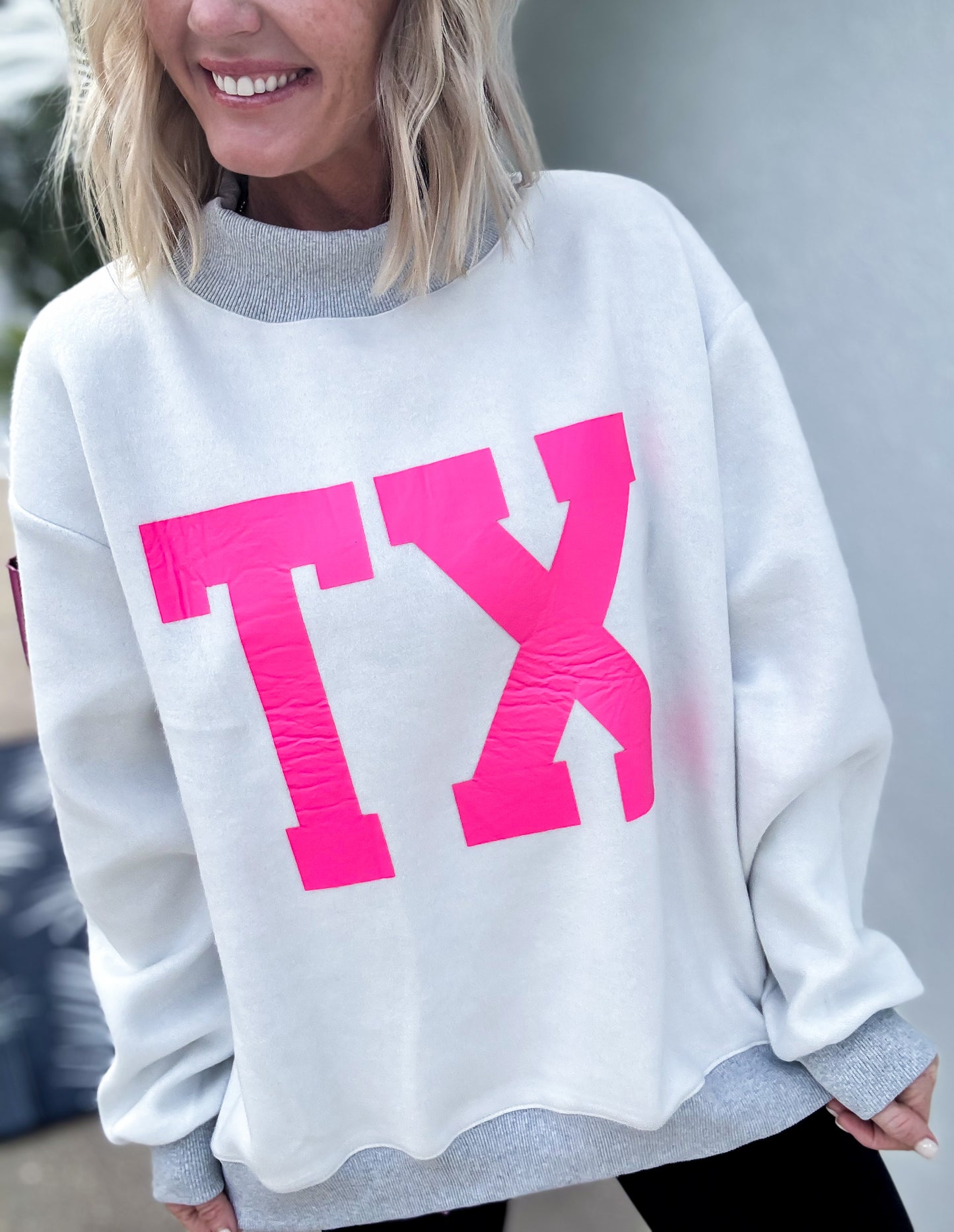 Texas Reversible Mock Neck Sweatshirt