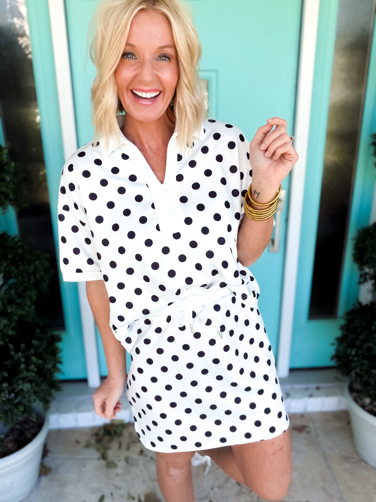 Dotty Chic Skirt Set