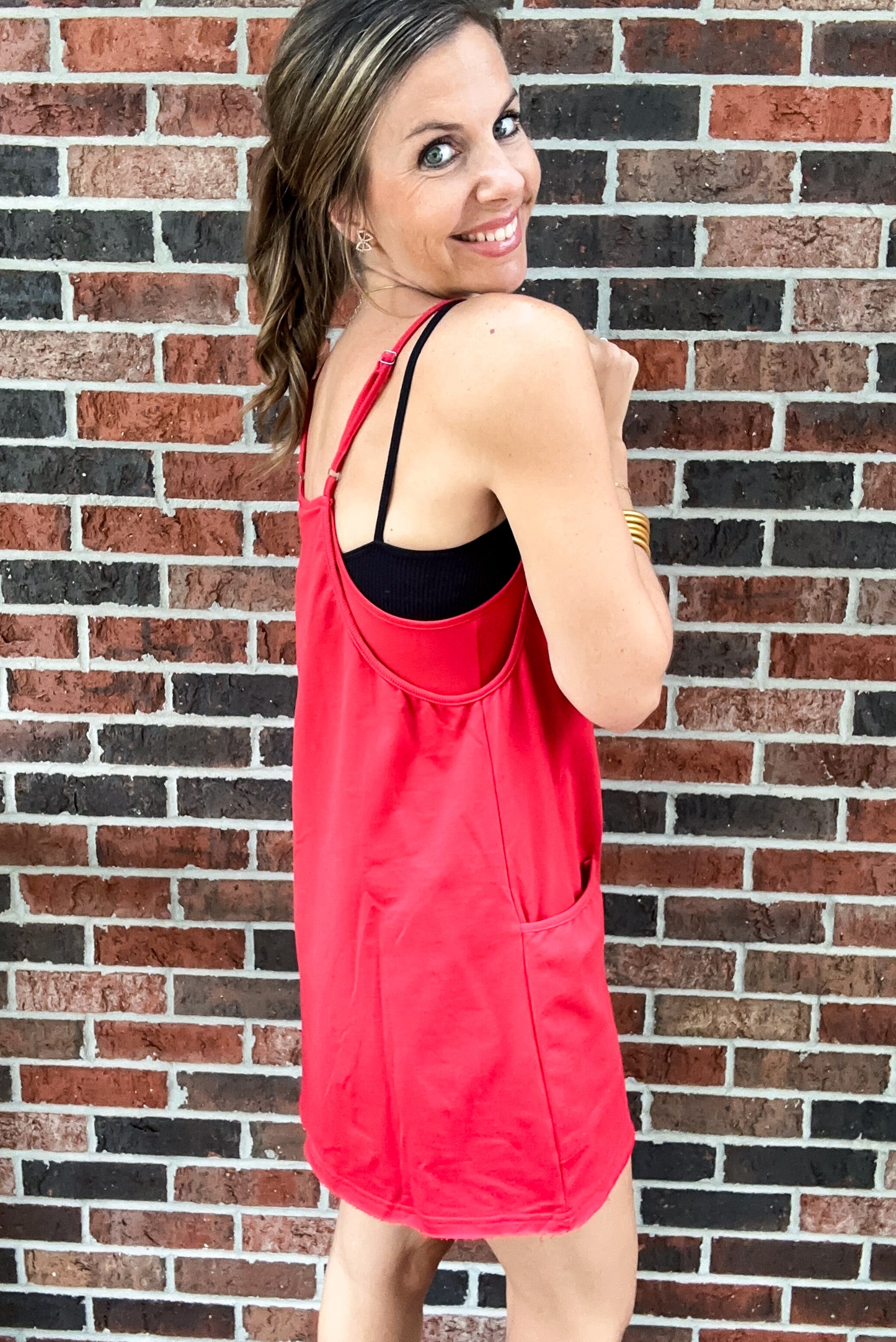 Sporty Dress w/ Built In Romper