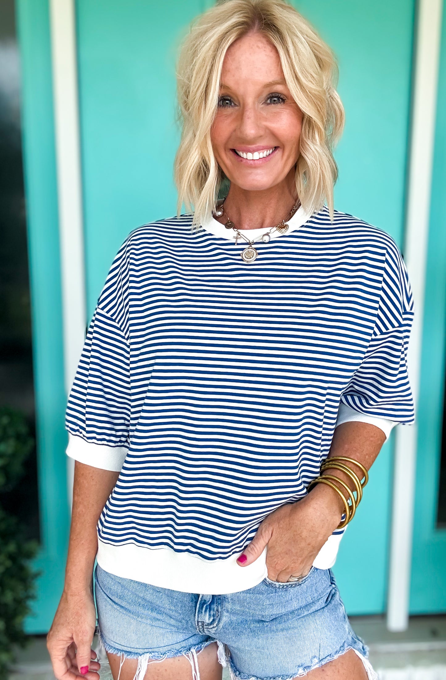 Sweet Sailor Striped Top