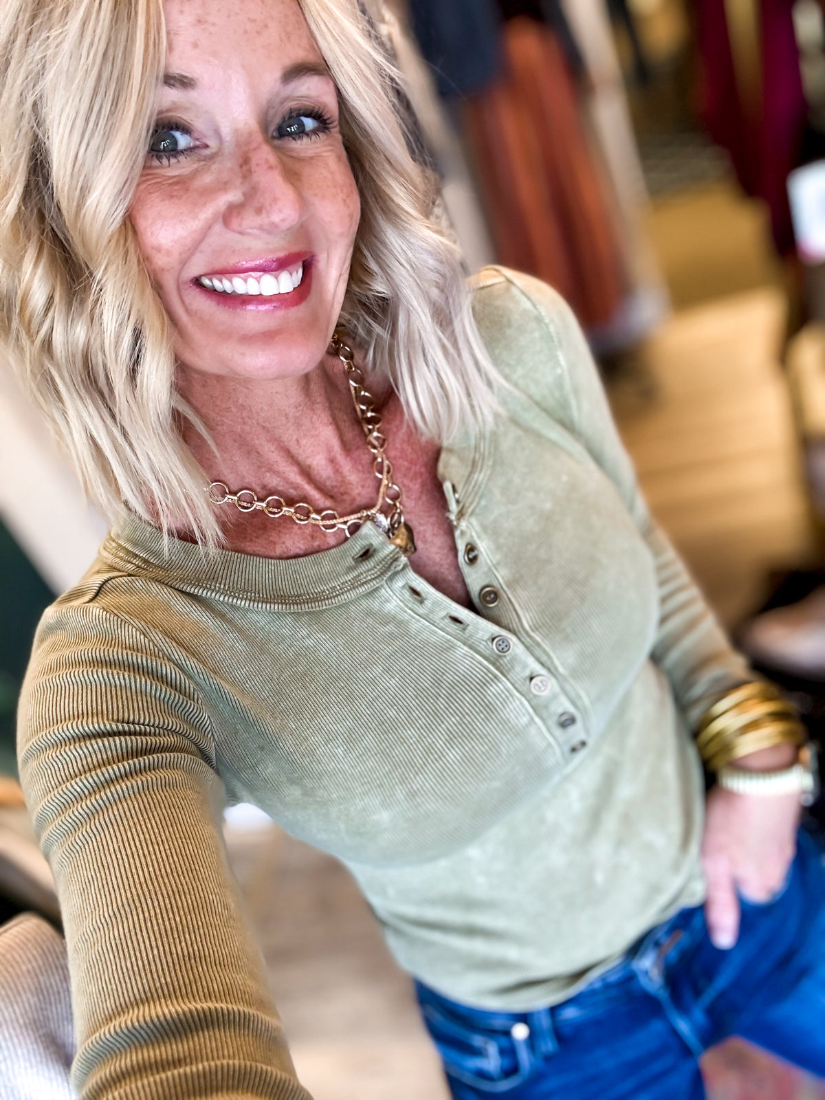 The Becca Henley Top